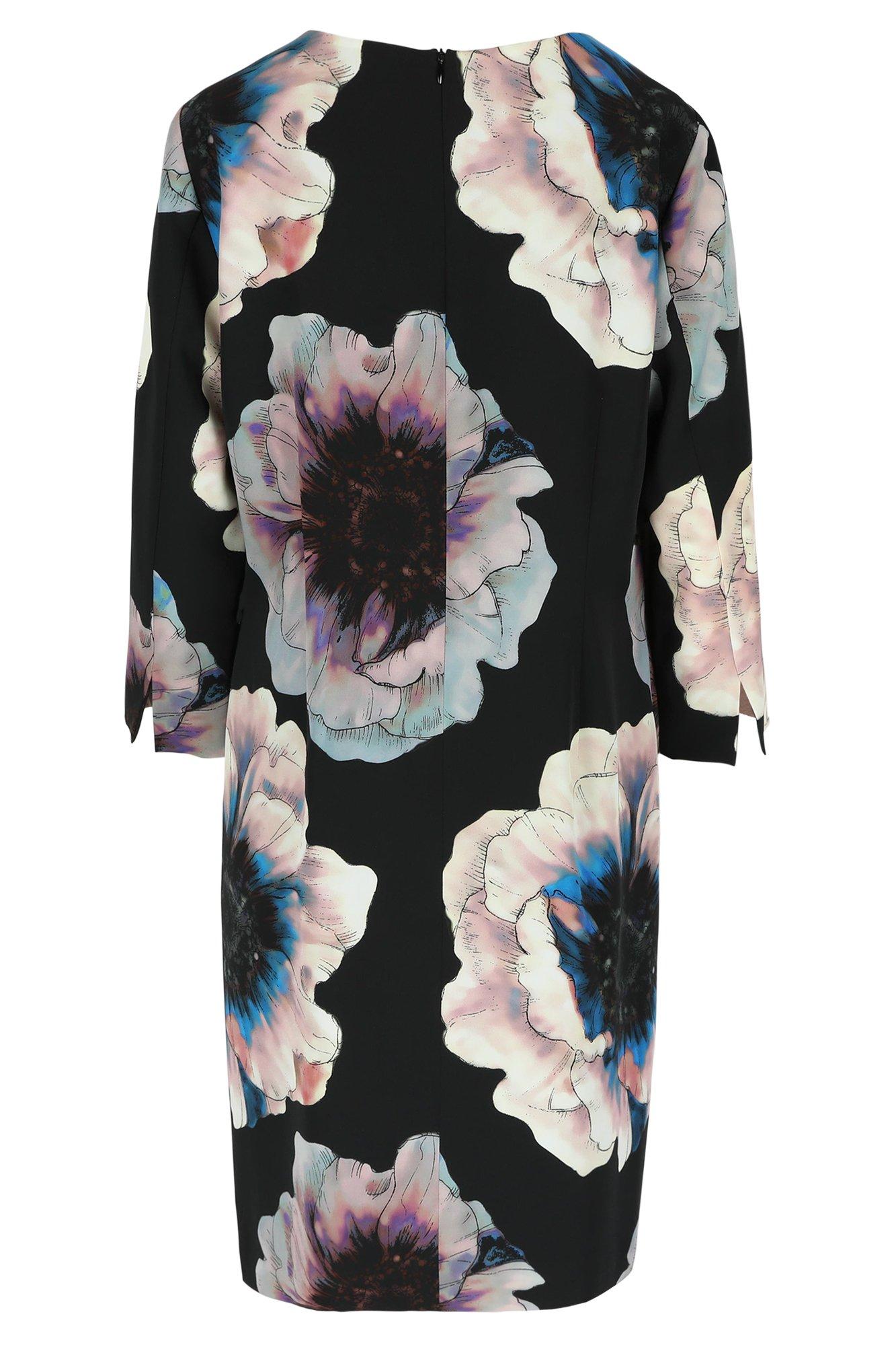 Robes - Robe imprimée droite en satin