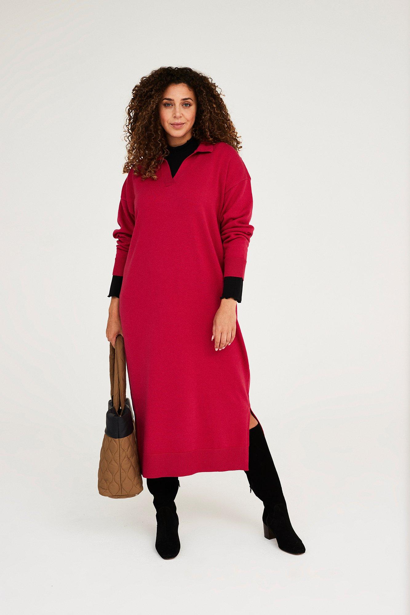 Robe en maille col polo - null - ame