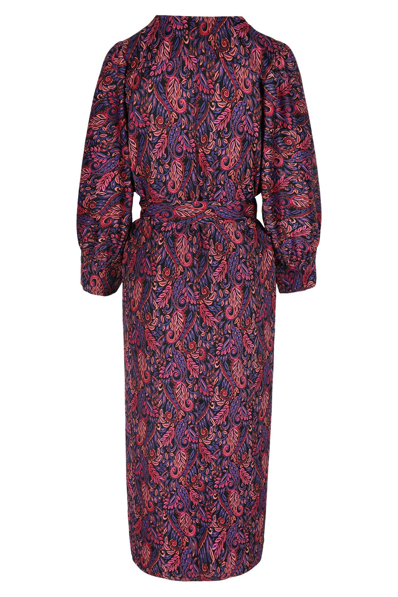 Robes - Robe en crêpe manches chauve-souris