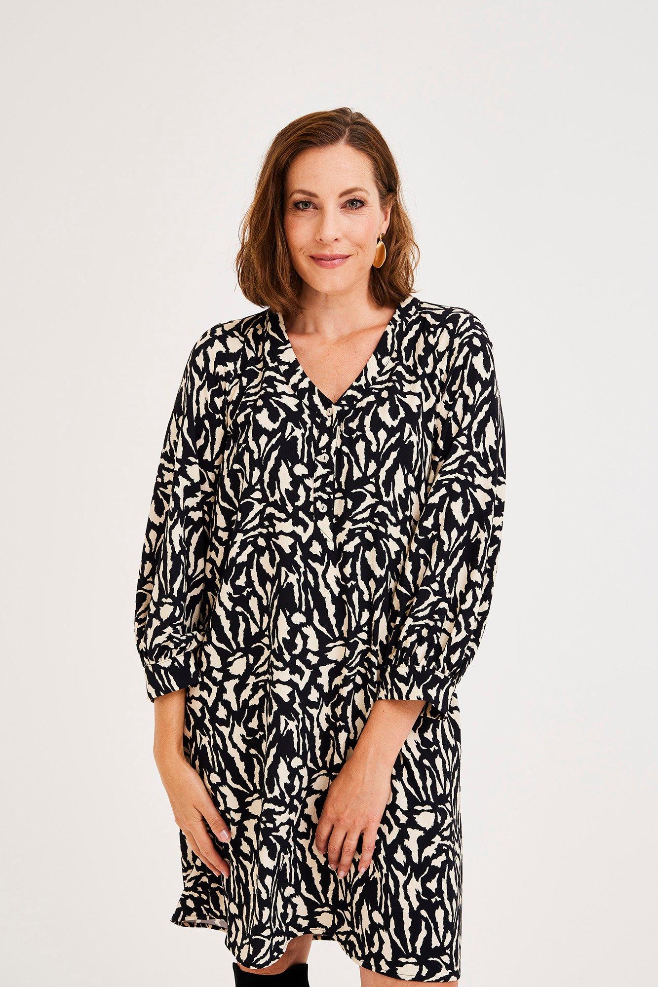Robe à coupe ample en seersucker - null - may