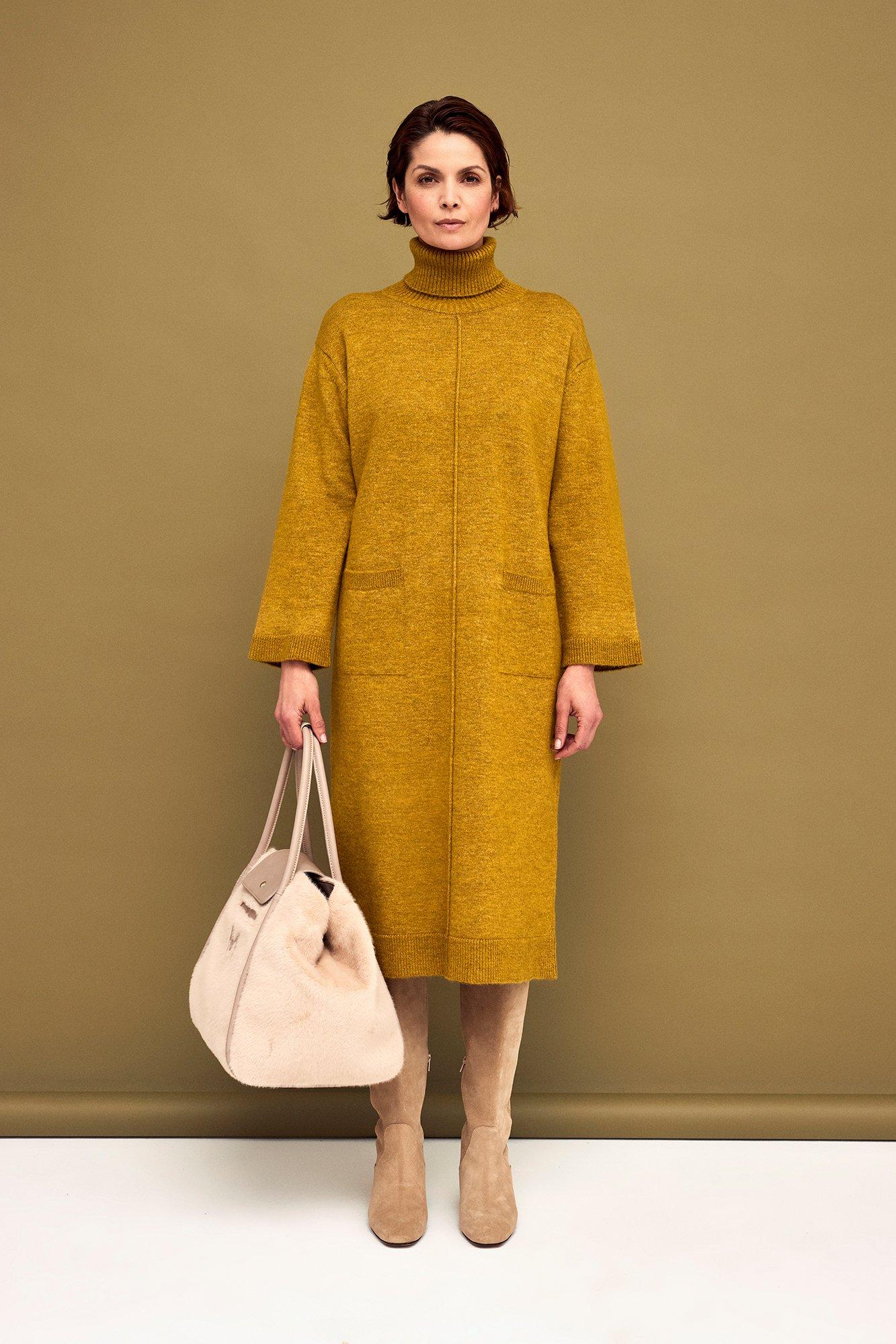 Kleedjes - Kuitlange jurk in tricot