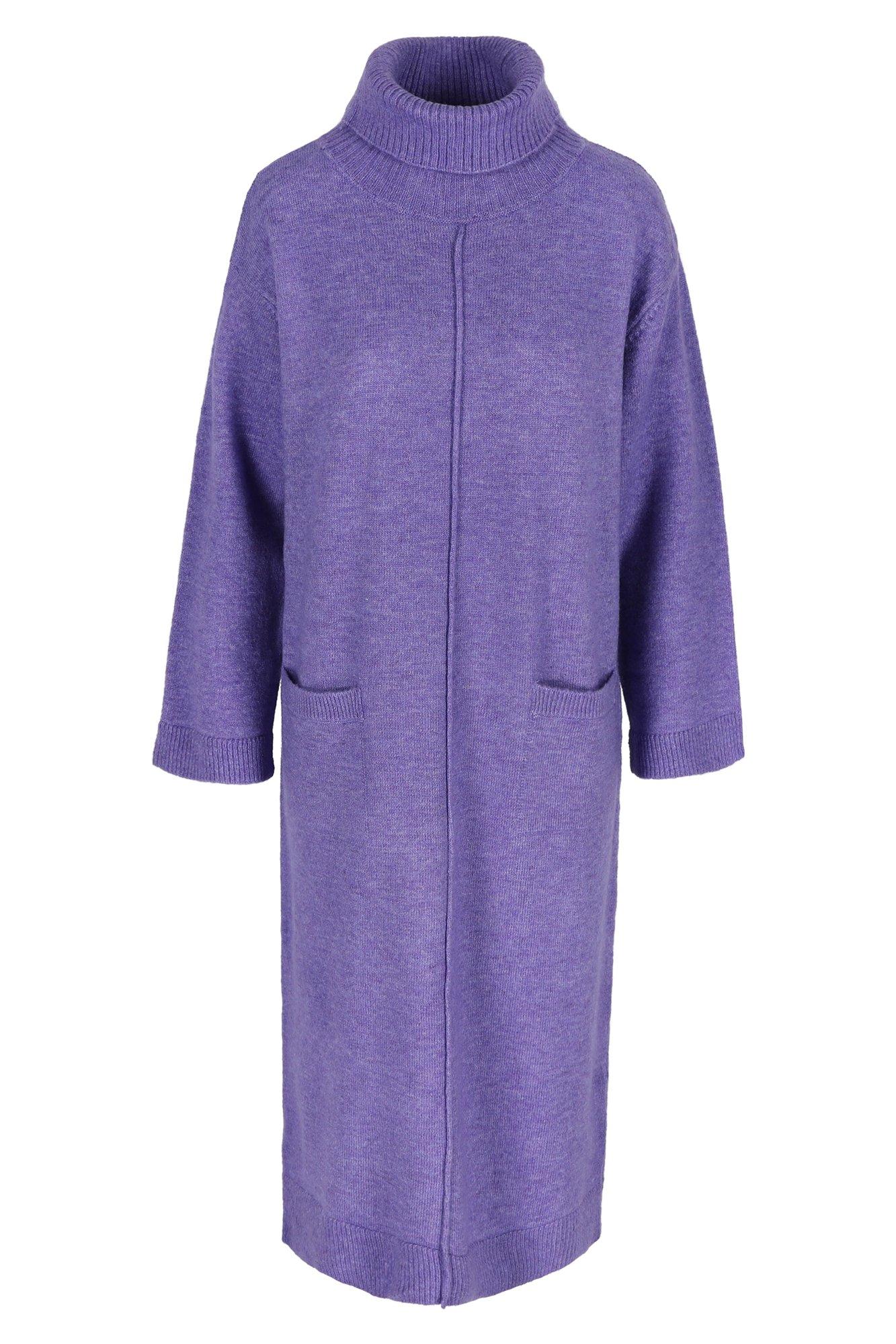 Robes - Robe en maille col roulé