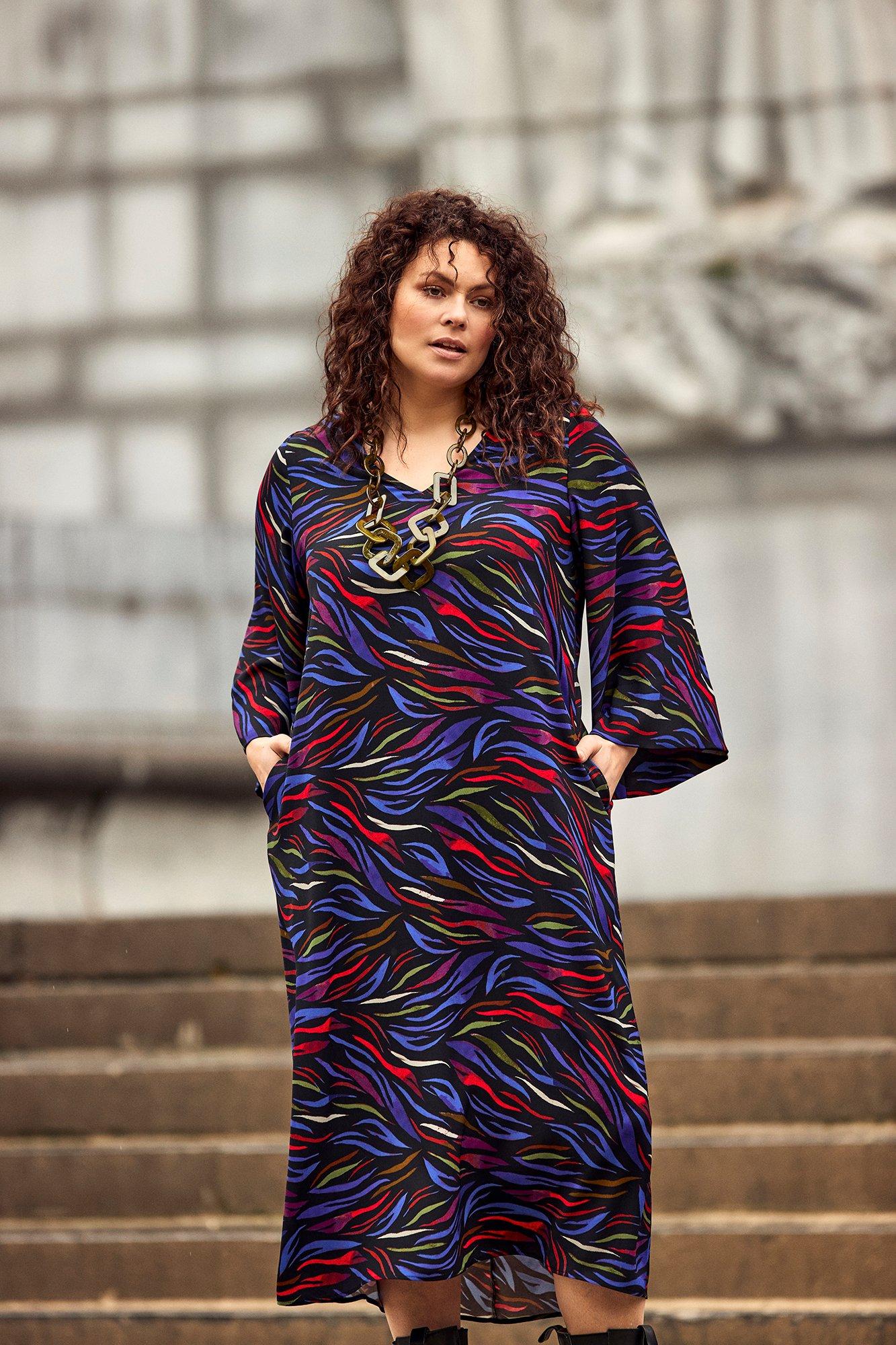 Robe imprimée en crêpe - null - may