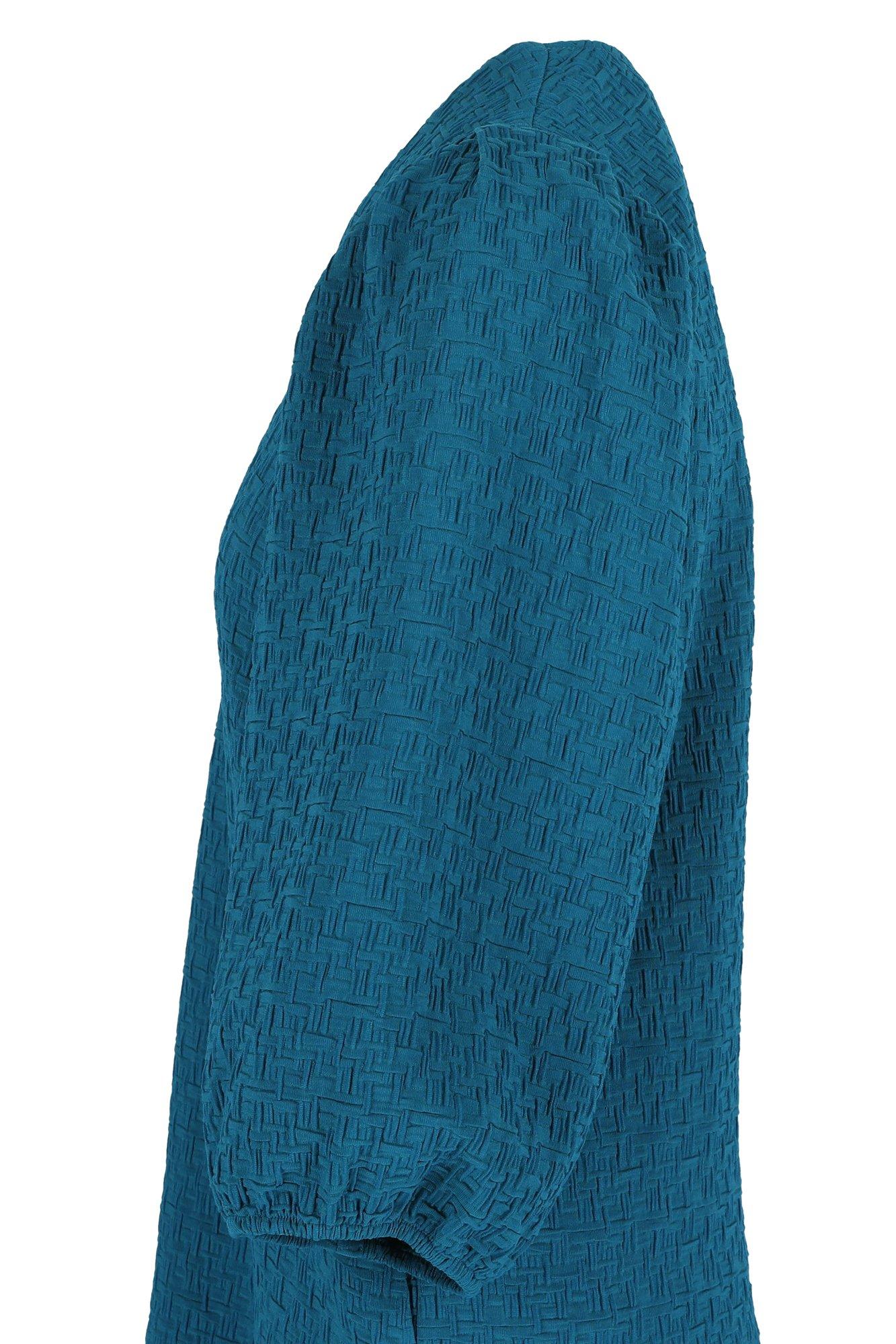 Kleedjes - Jurk in 3D jacquard met ballonmouwen