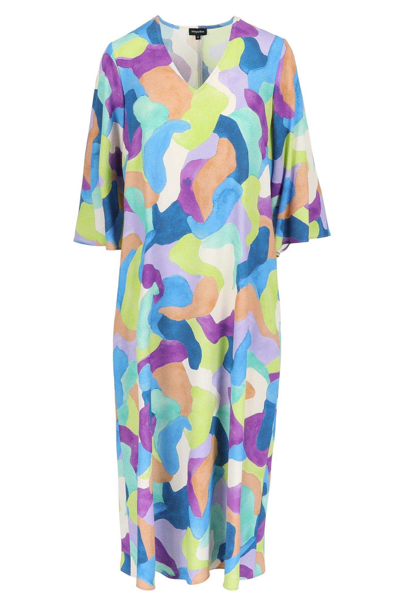 Robes - Robe mi-longue en crêpe