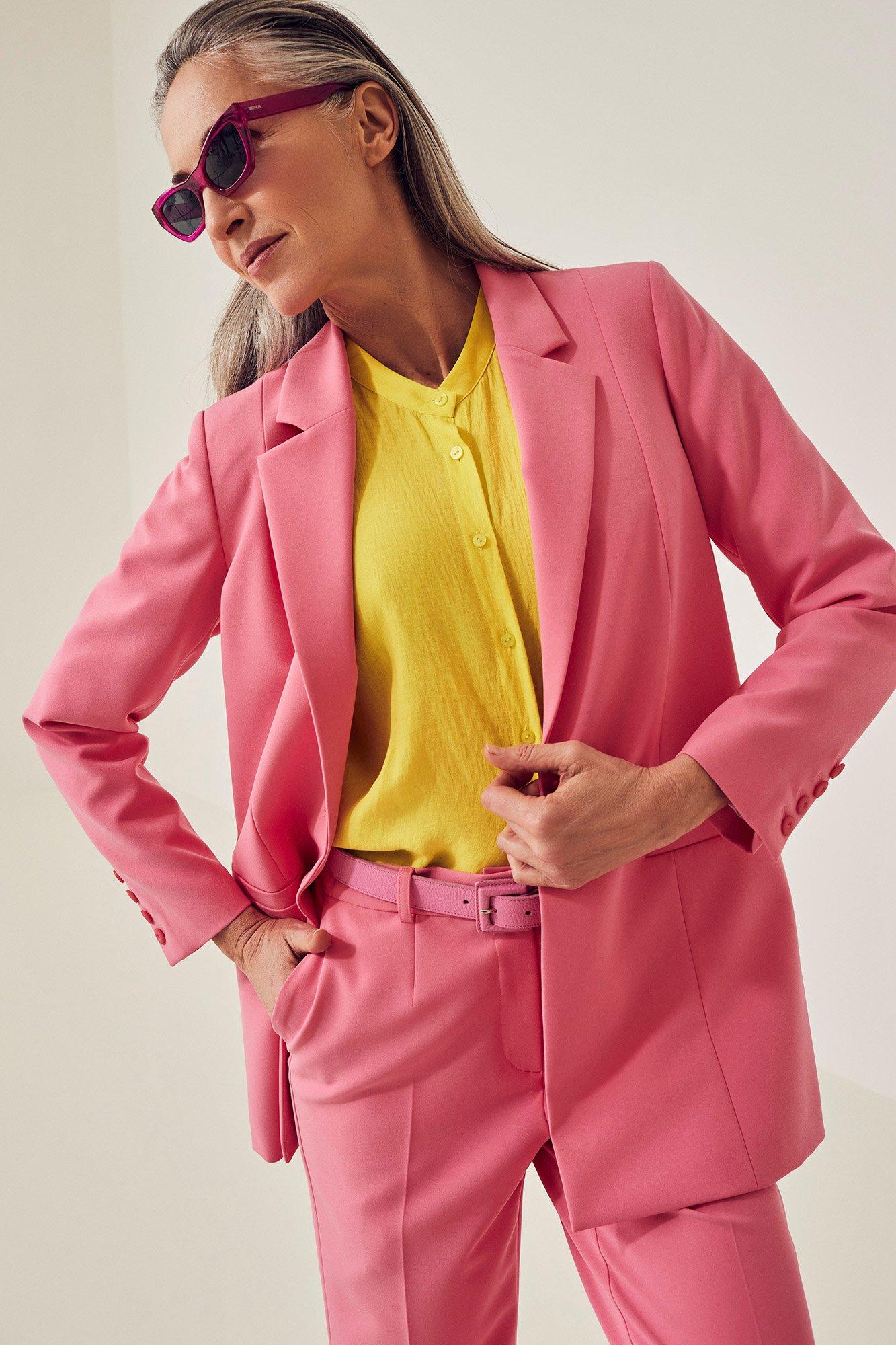 Blazers - Wasbare blazer in crêpe