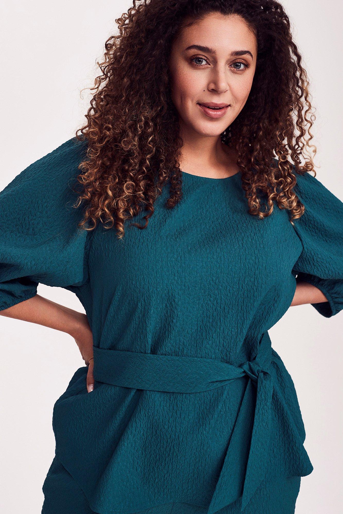 Chemises - Blouse tunique en jacquard 3D