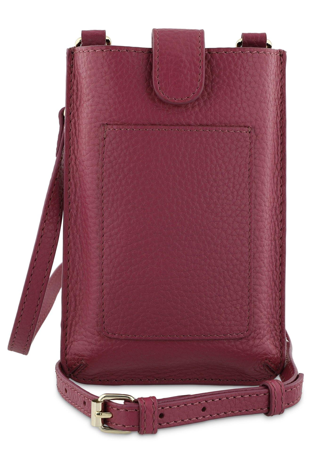 Pochette GSM en cuir grainé - null - may