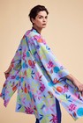 Kimono in crêpe met bloemenprint - null - ame
