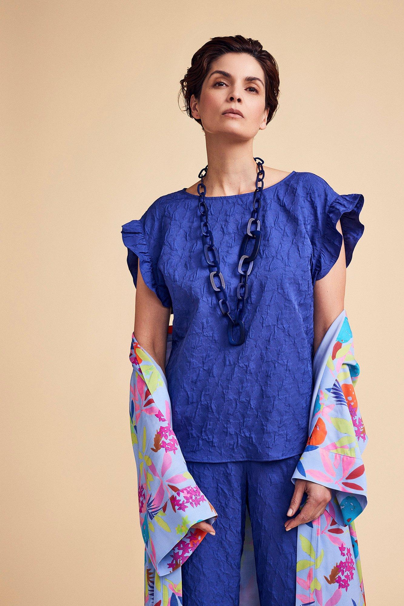 Chemises - Kimono en crêpe à imprimé floral