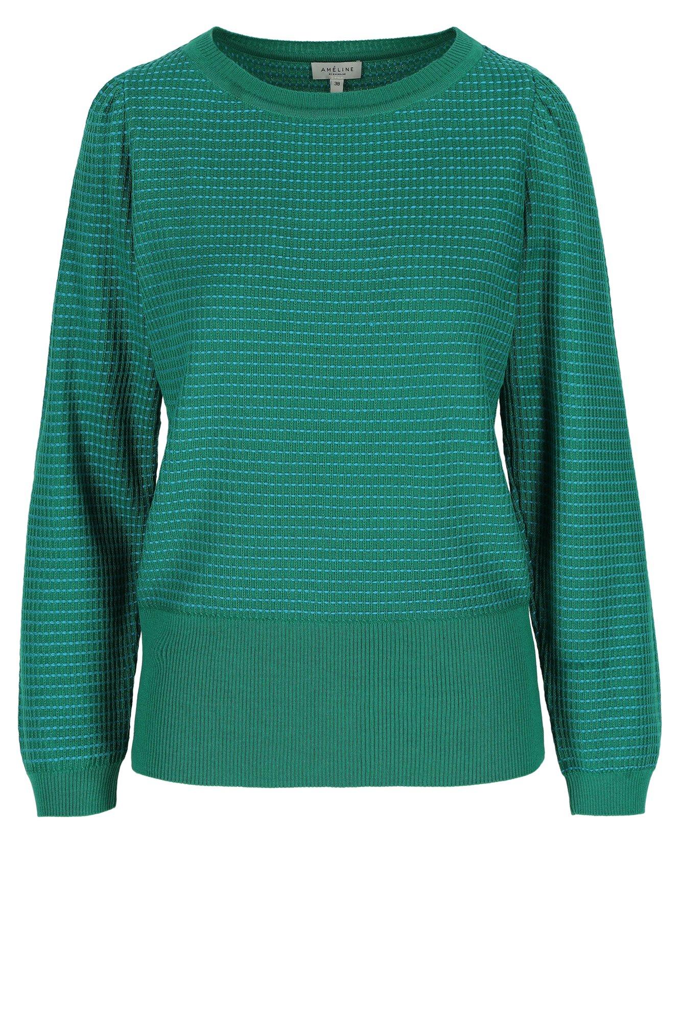 Pull bicolore manches bouffantes - null - ame
