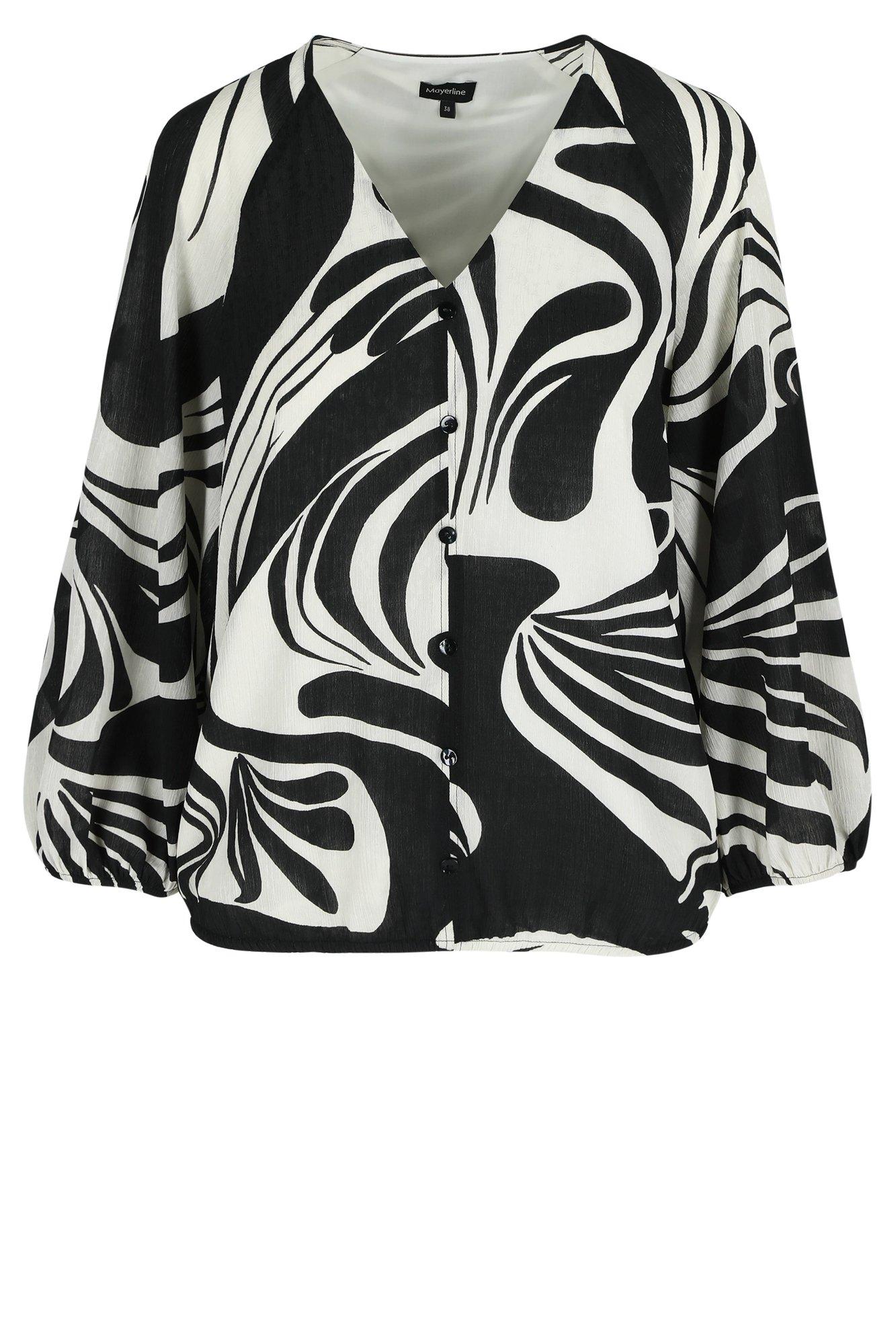 Hemden - Easy care blouse op elastiek