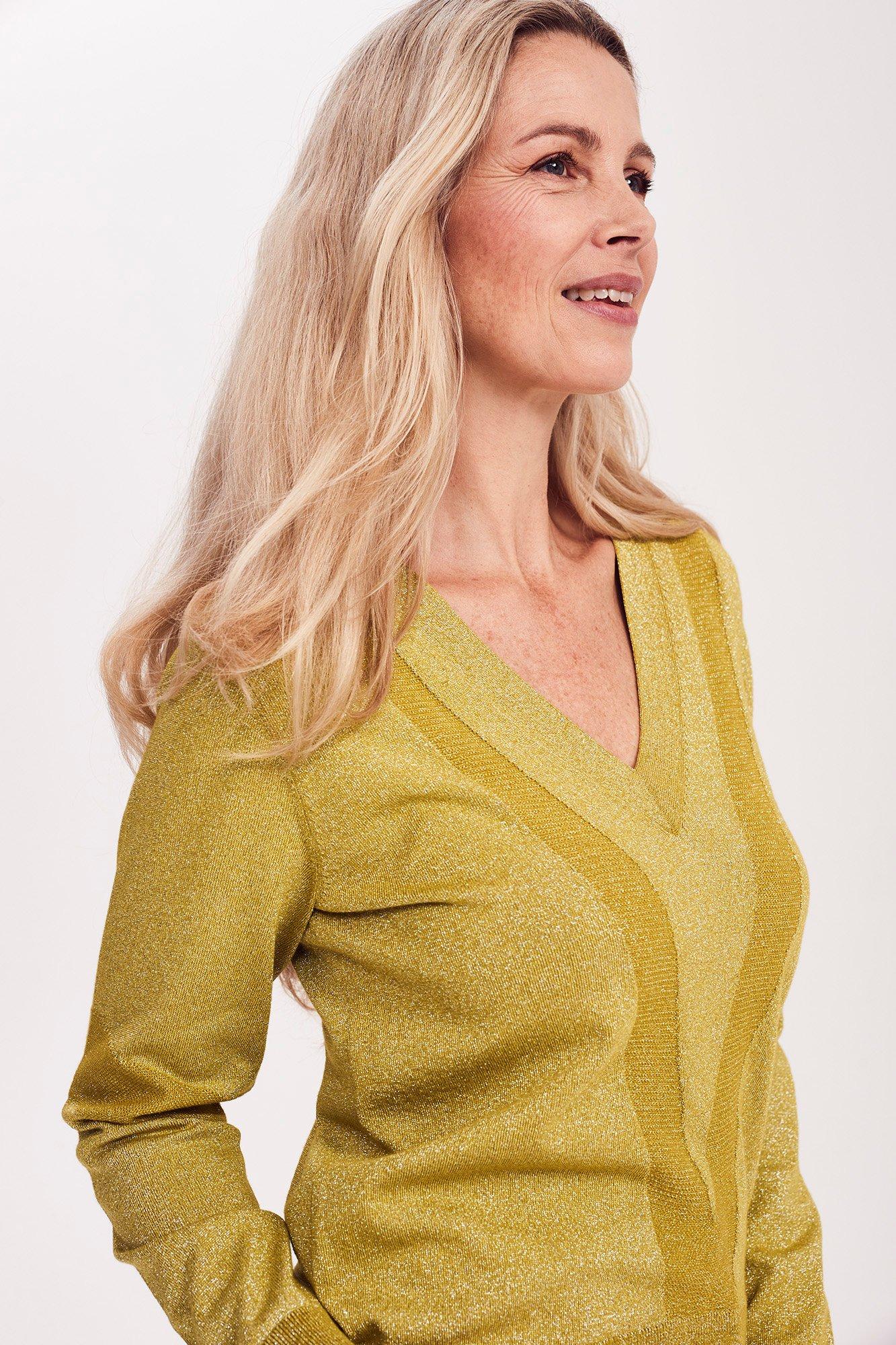 Pulls - Pull col V au motif amincissant
