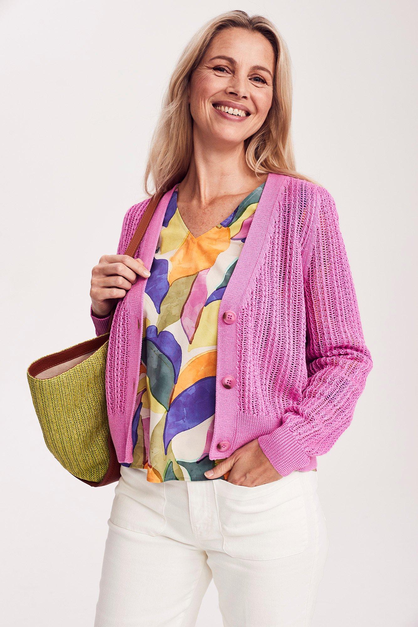 Cardigan court en mélange viscose - null - may