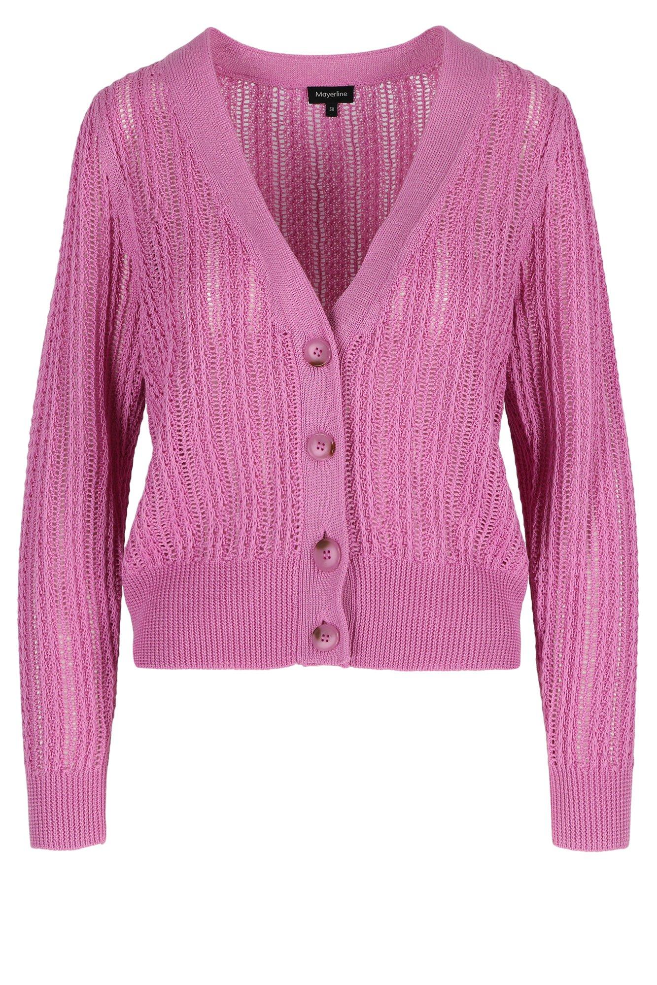 Cardigans - Cardigan court en mélange viscose