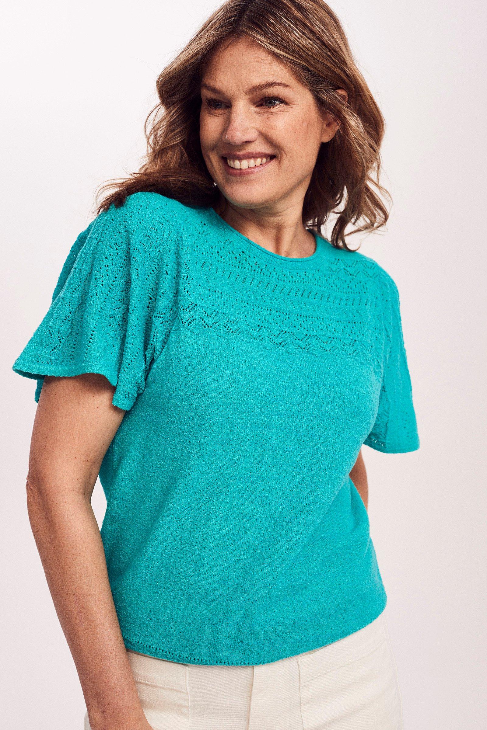 Pull  ajouré manches cloche - null - may