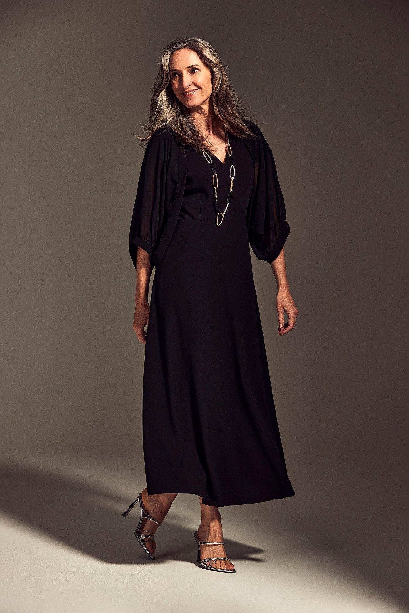 Robe de soirée en crêpe - null - may