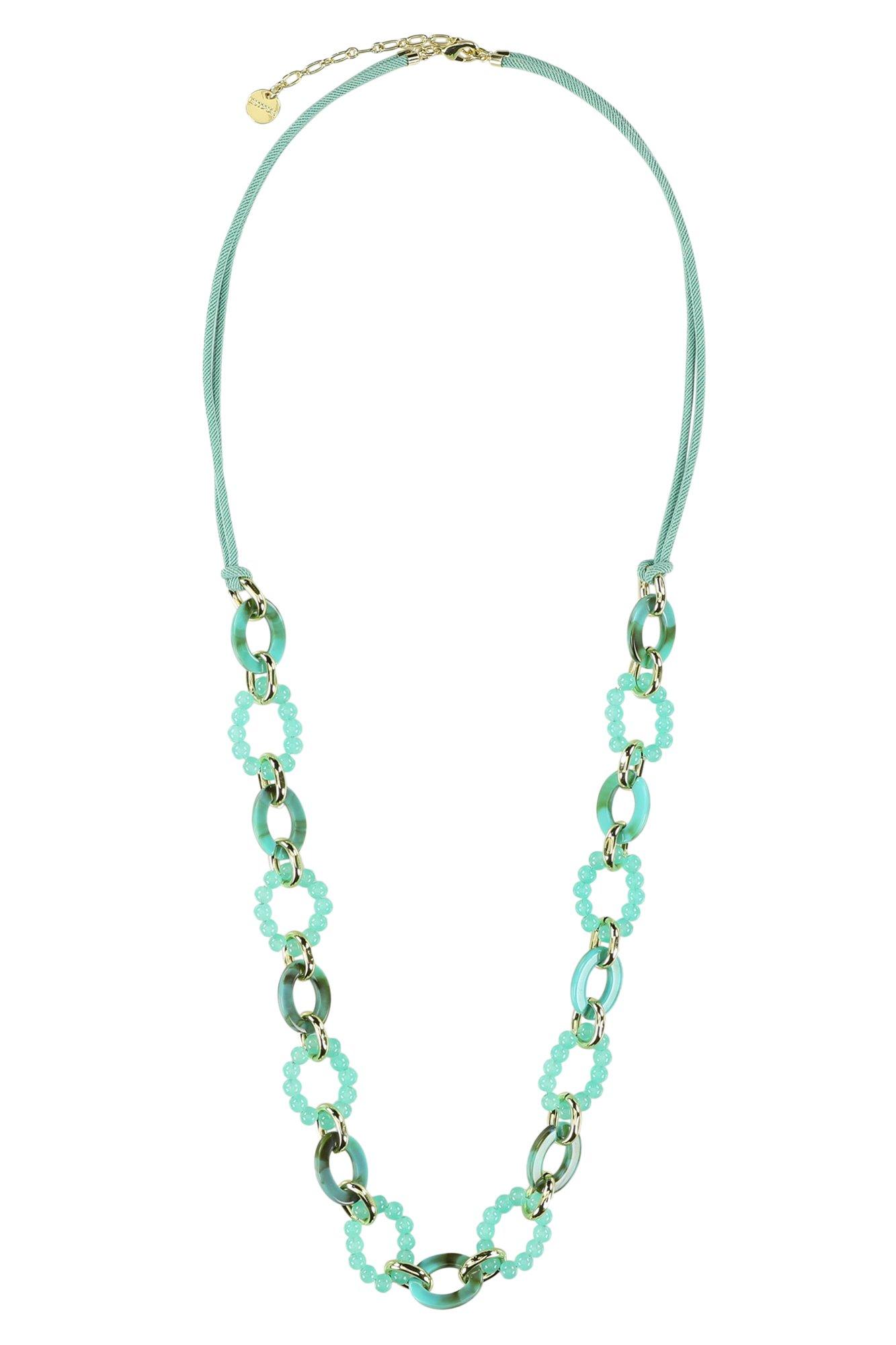 Veelkleurige fantasie ketting met kleine en grote kralen - null - may