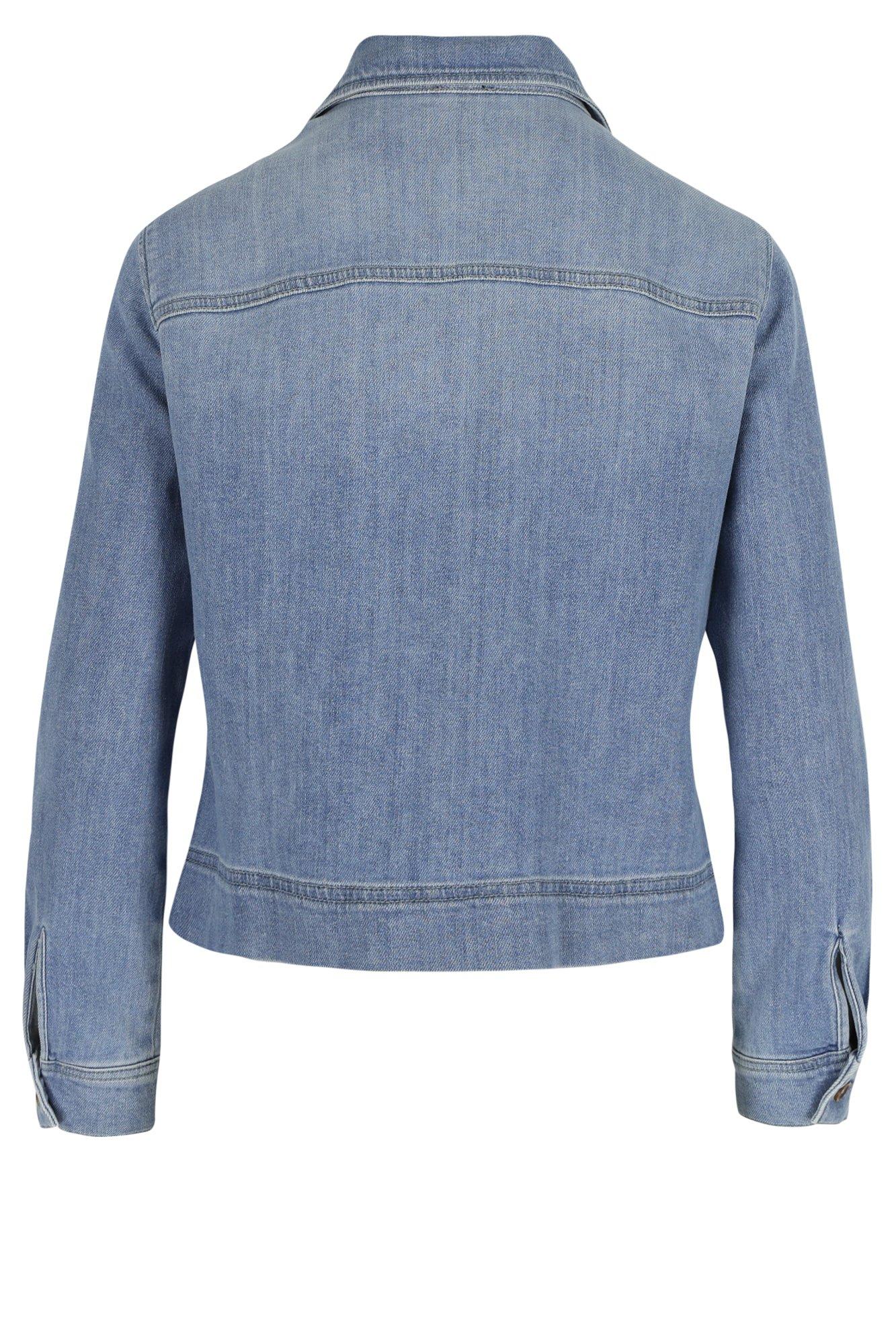 Blazers - Getailleerd jeansjasje met hoornen knopen