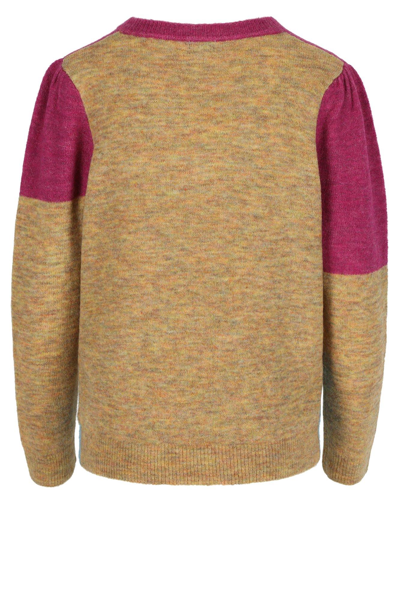 Truien - Colourblocking trui in mohairmix