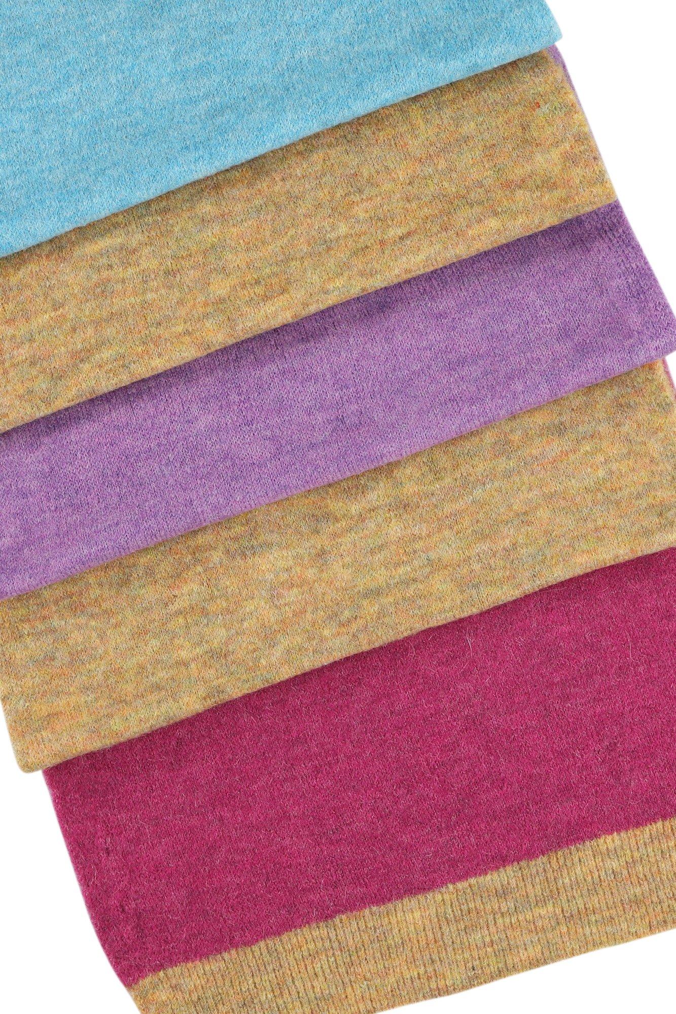 Babyspulletjes - Colourblockingsjaal in mohairmix