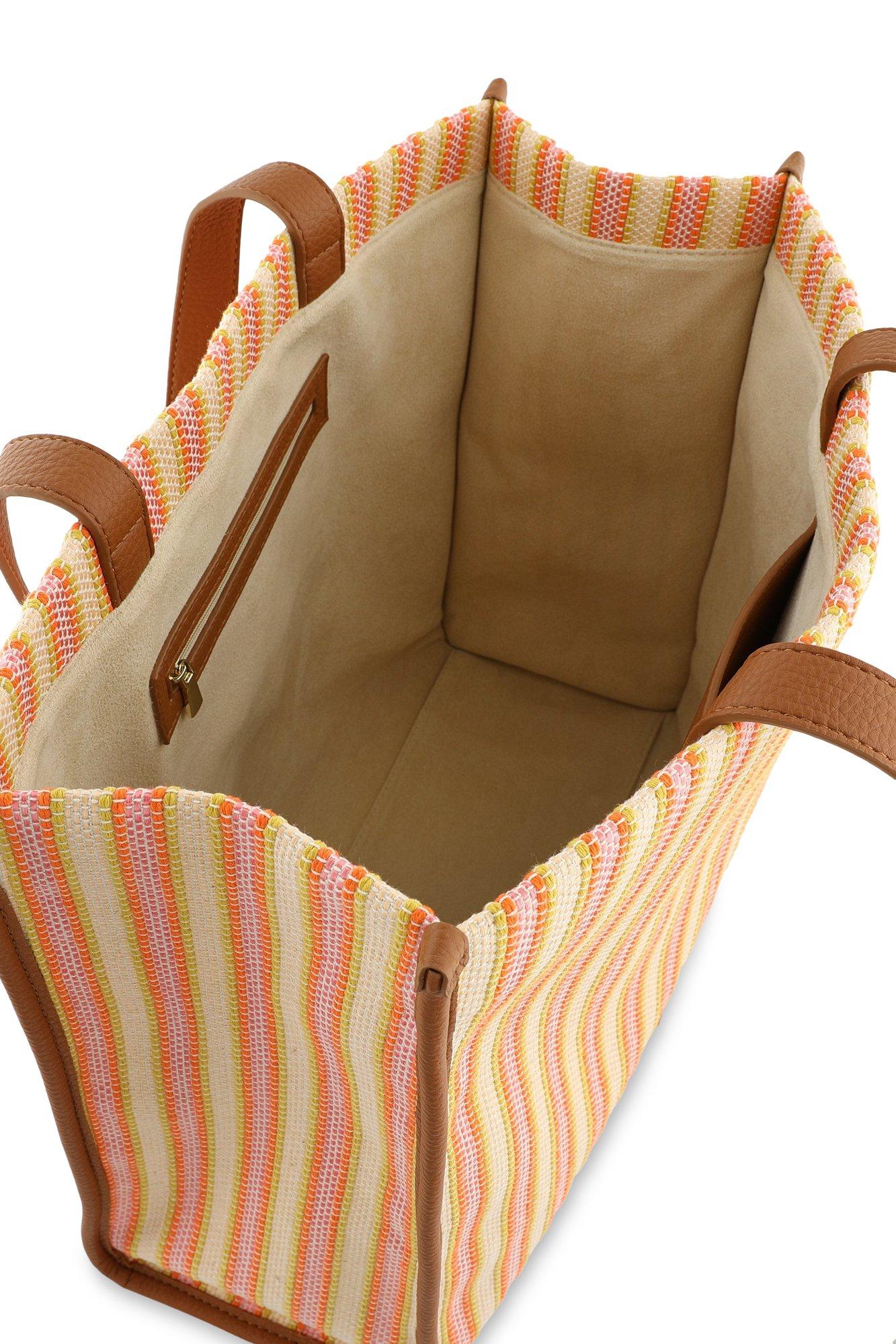 Babyspulletjes - Gestreepte raffia shopper