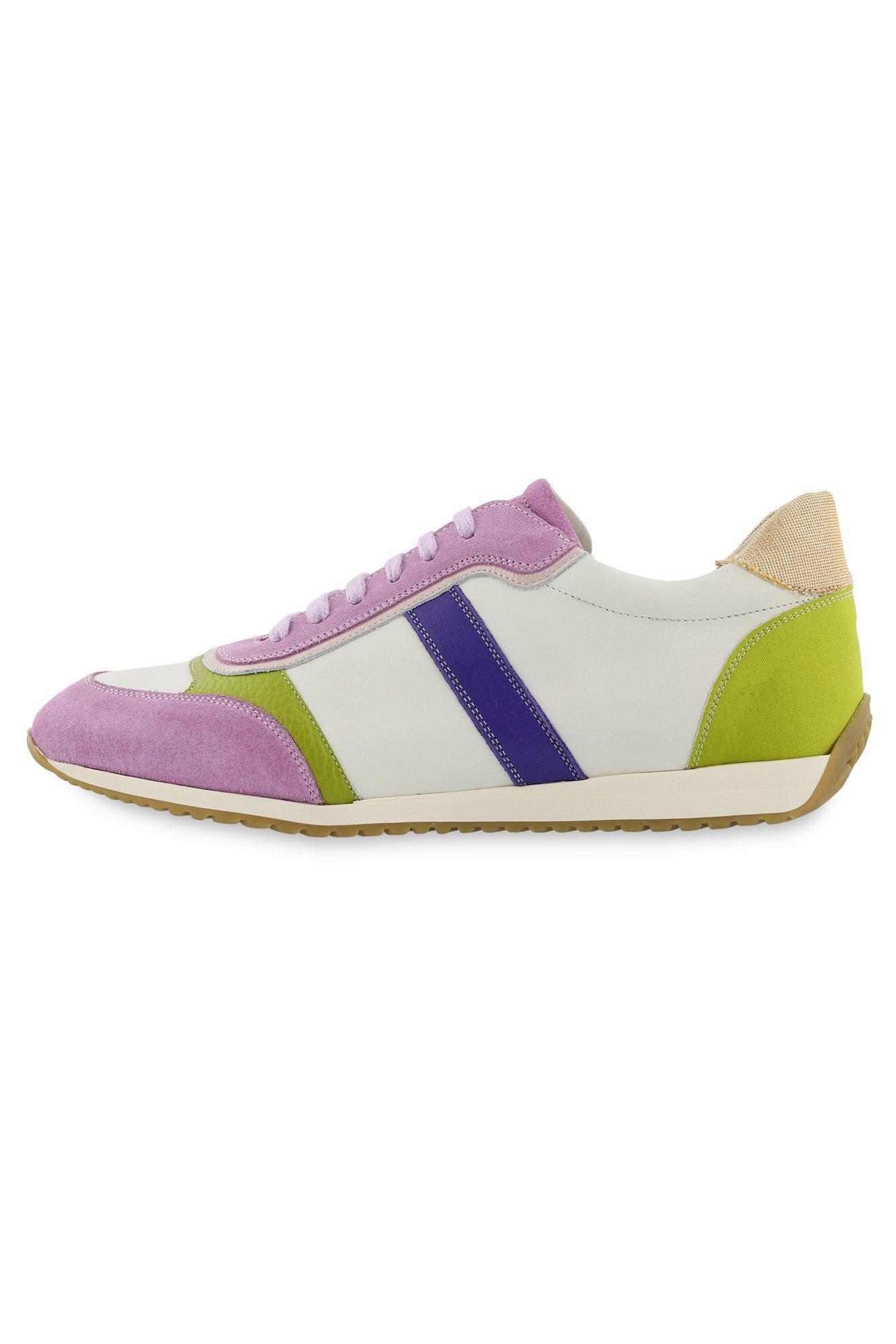 Multicolour sneakers in leer en nubuck - null - may