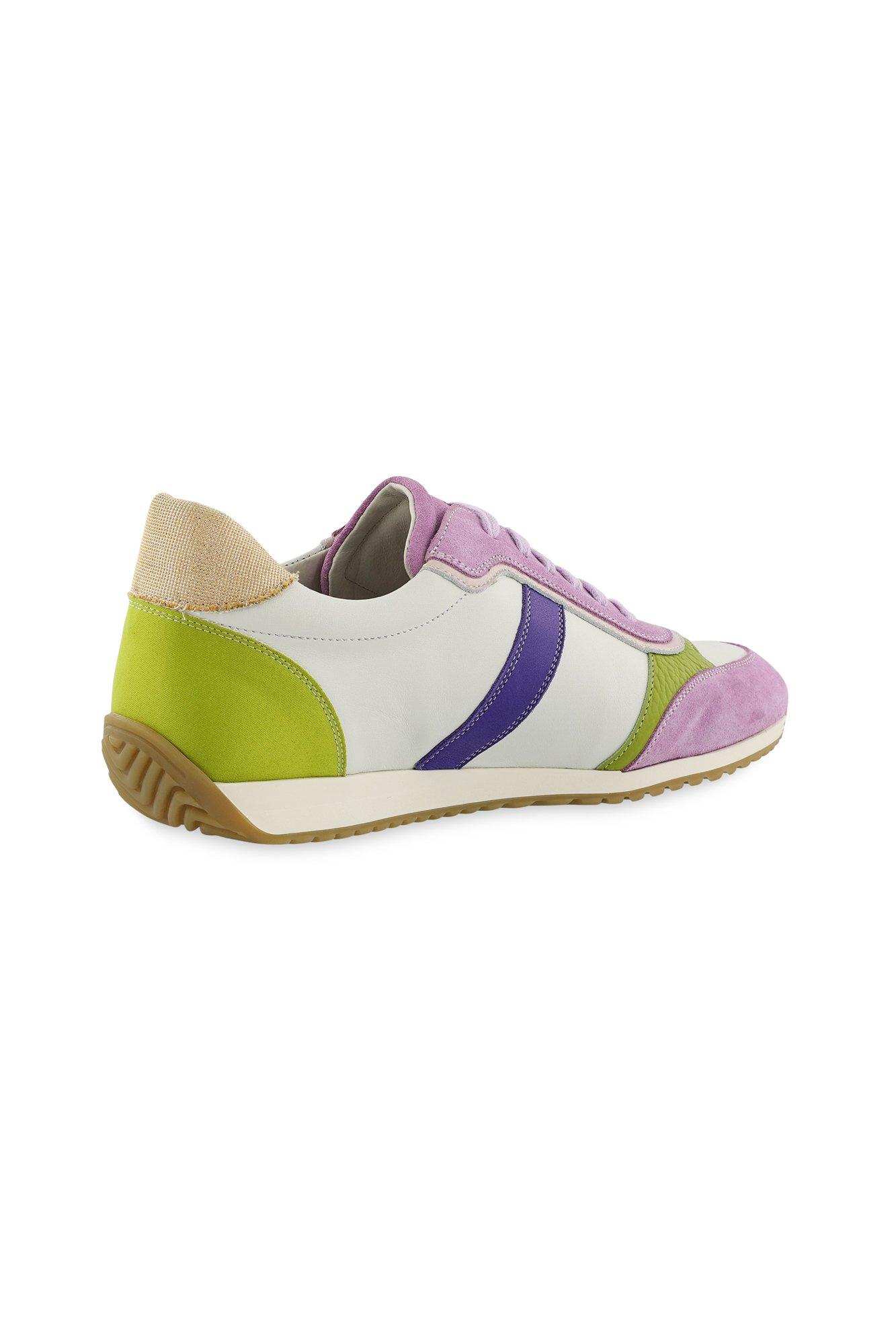 Schoenen - Multicolour sneakers in leer en nubuck