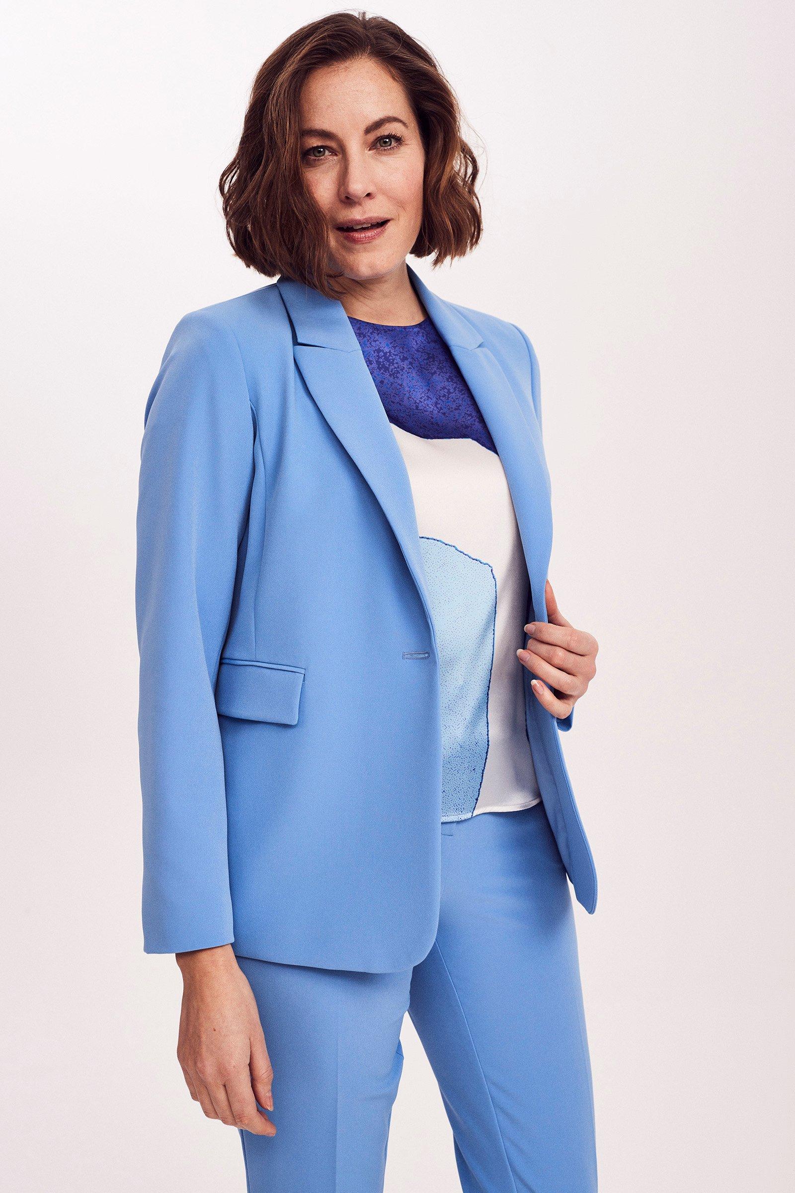 Long blazer en tissu confort - null - may