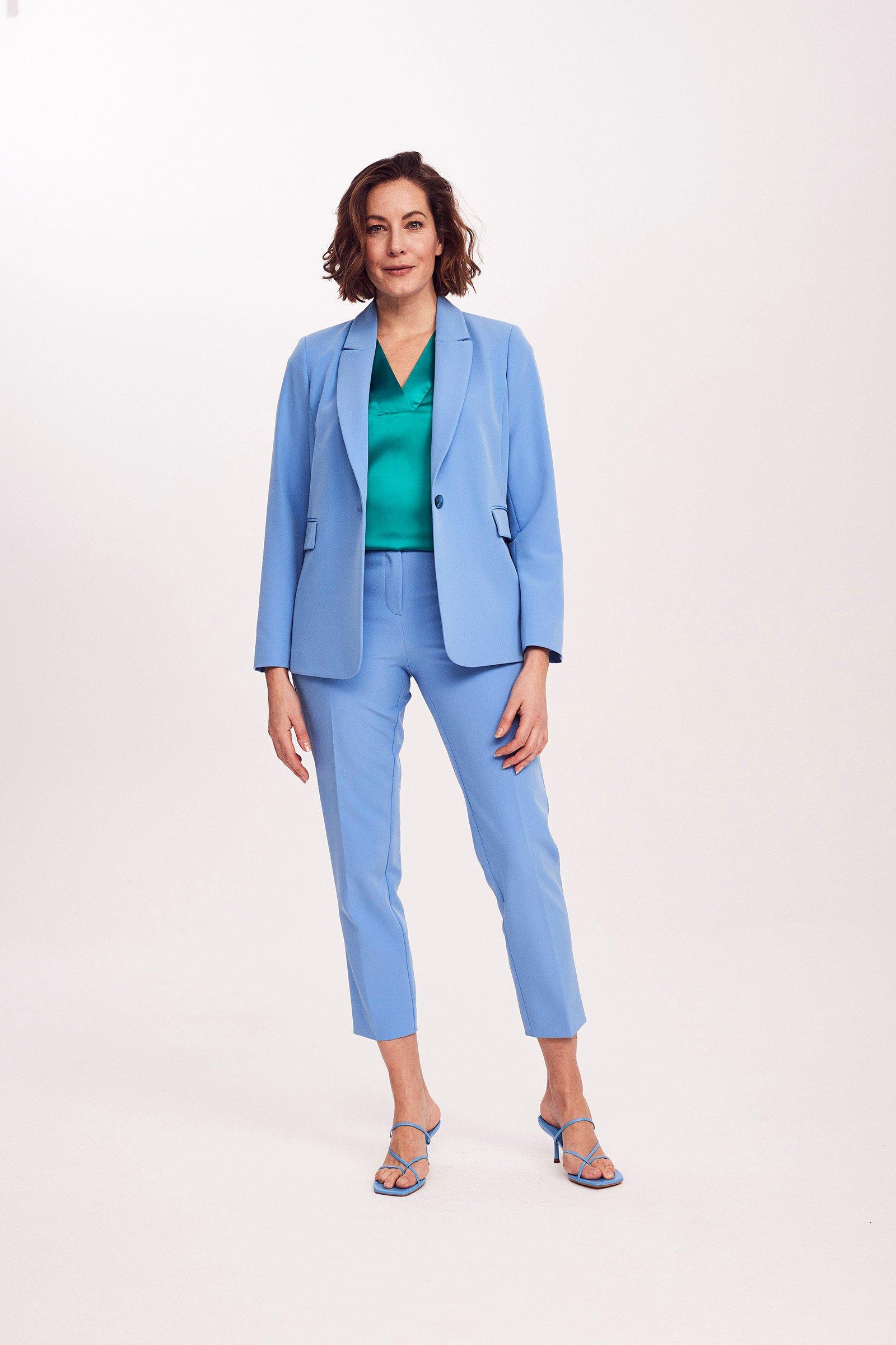 Blazers - Lange blazer in comfortstof met stretch