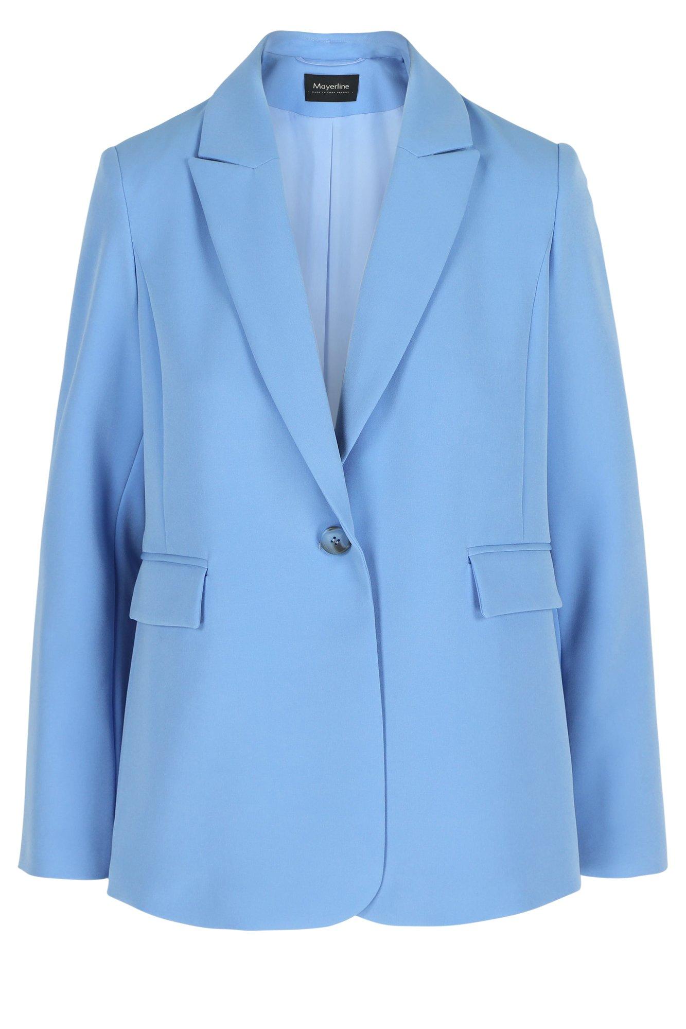 Blazers - Lange blazer in comfortstof met stretch