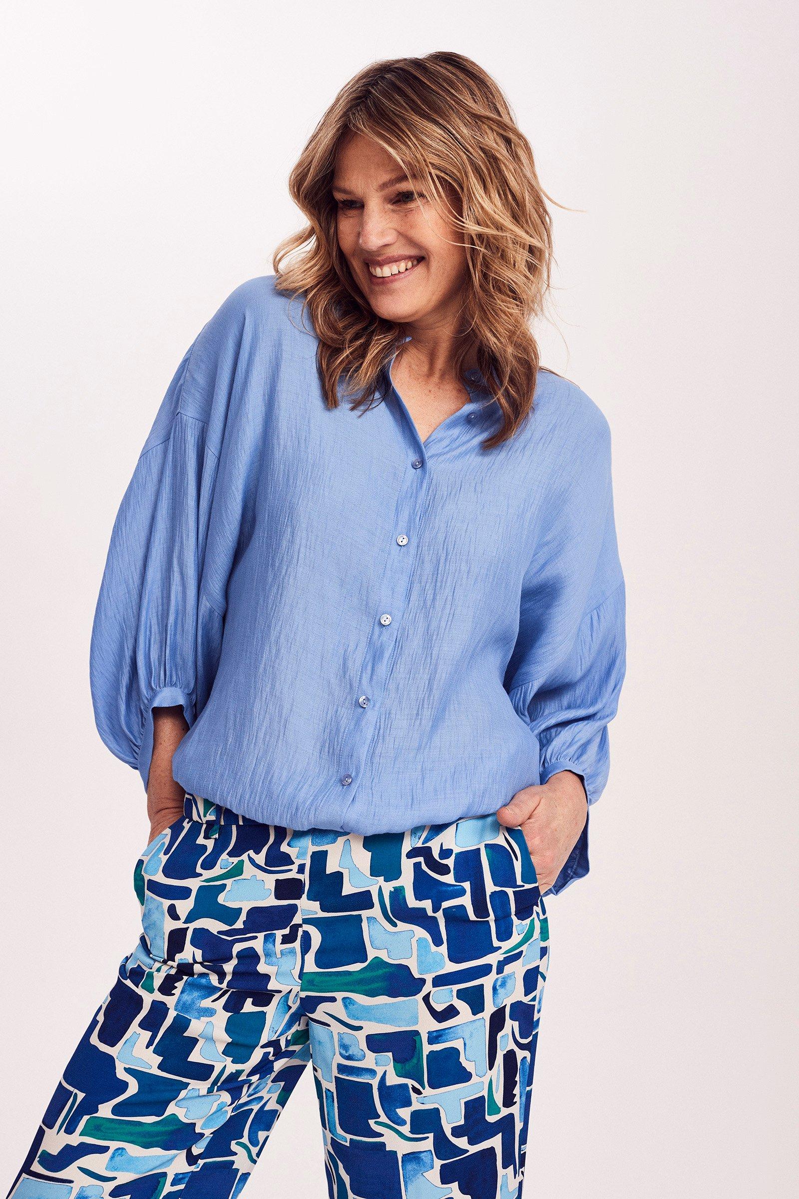 Vleermuisblouse op elastiek - null - ame