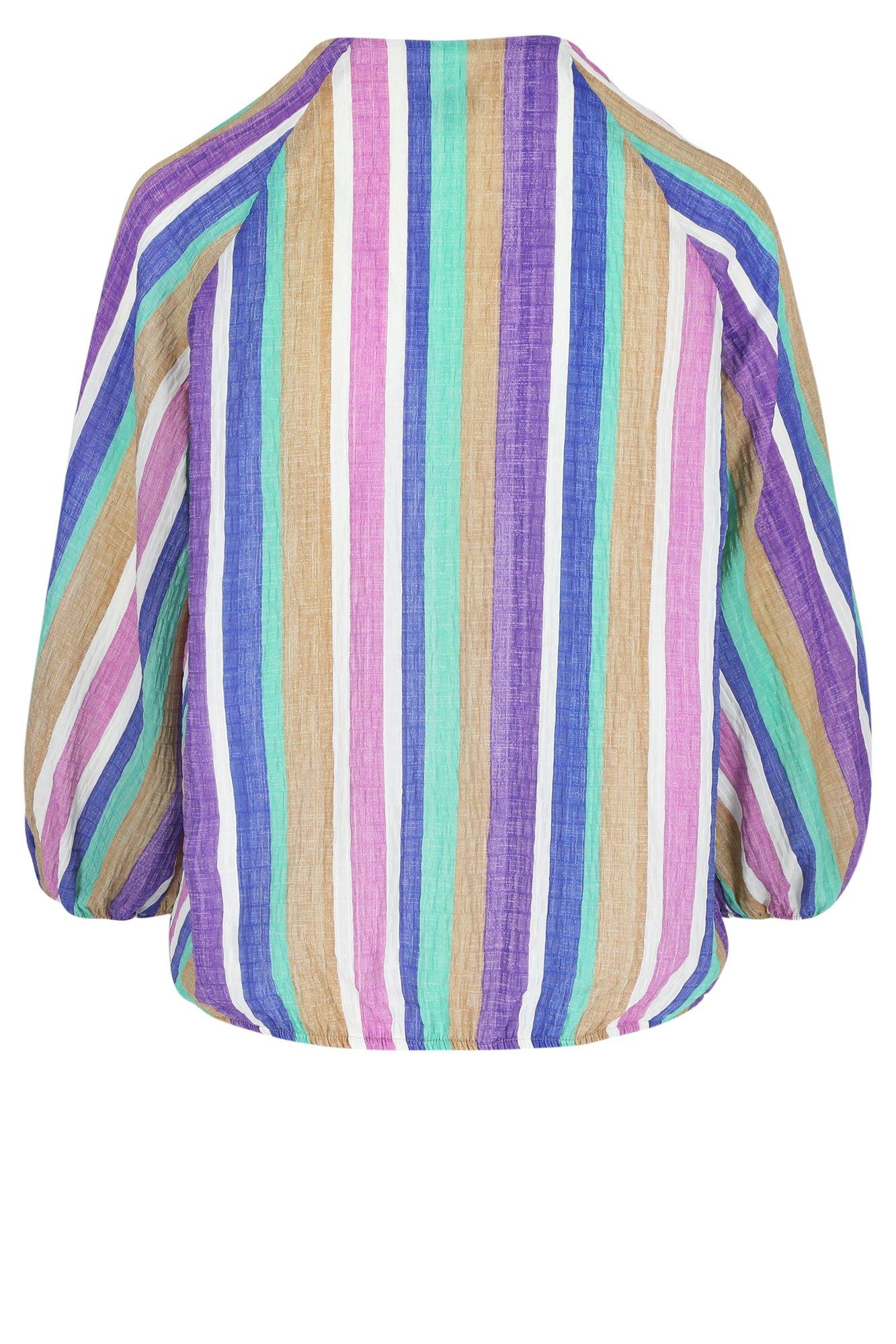 Hemden - Gestreepte blouse op elastiek