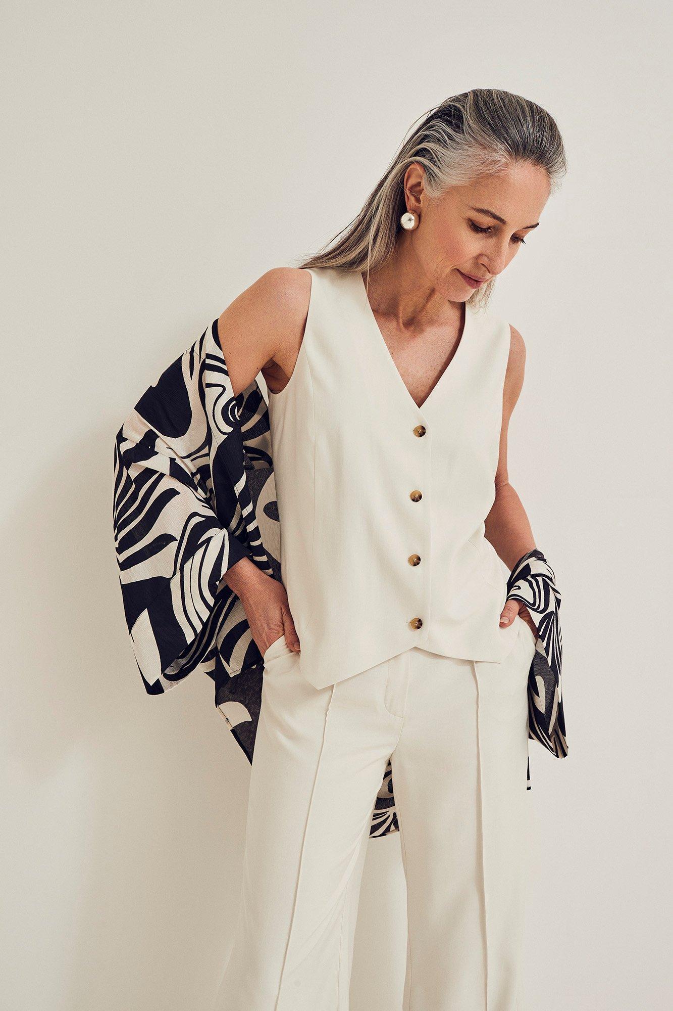 Blazers - Gilet en mélange lin