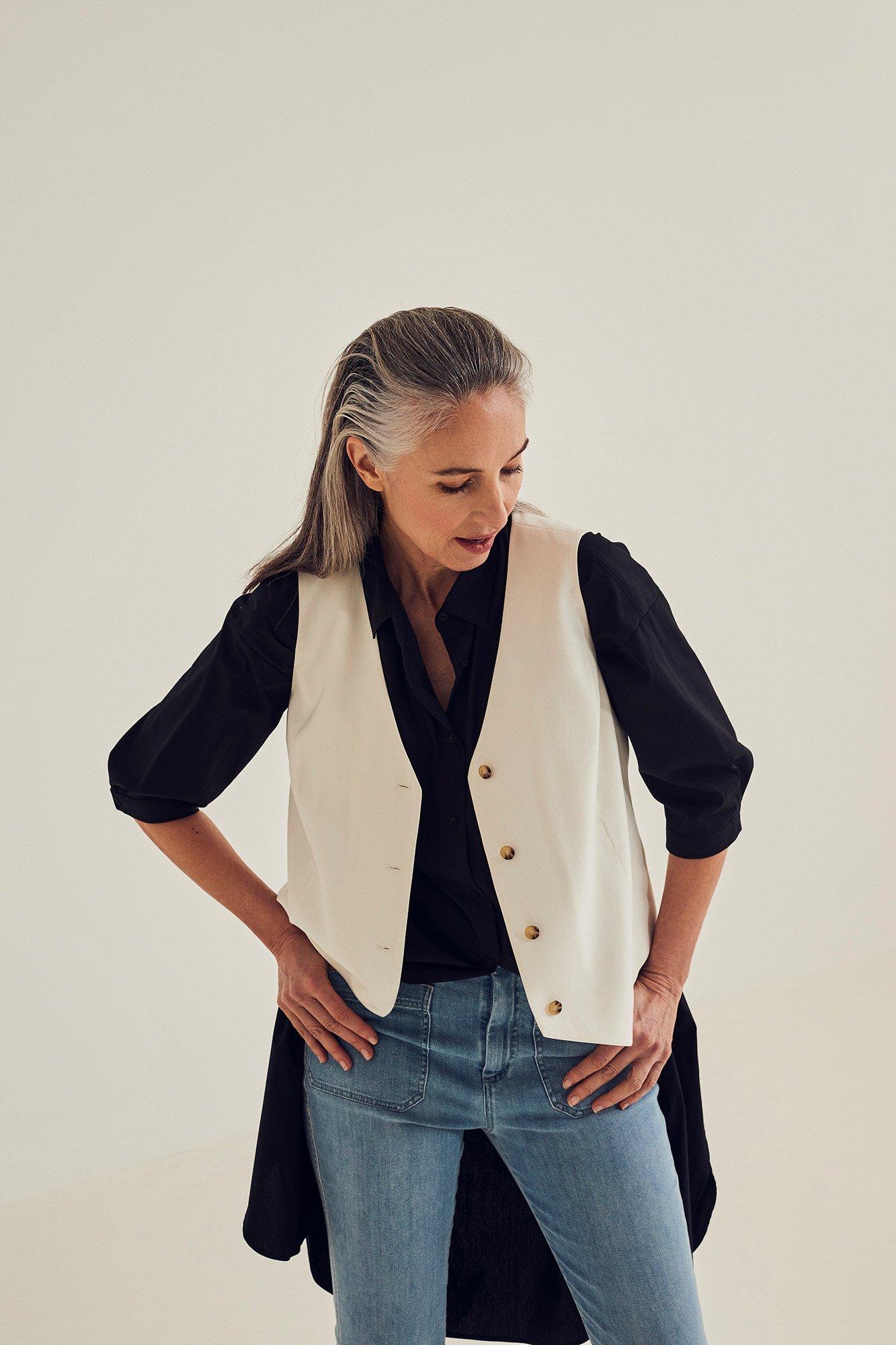 Blazers - Gilet en mélange lin