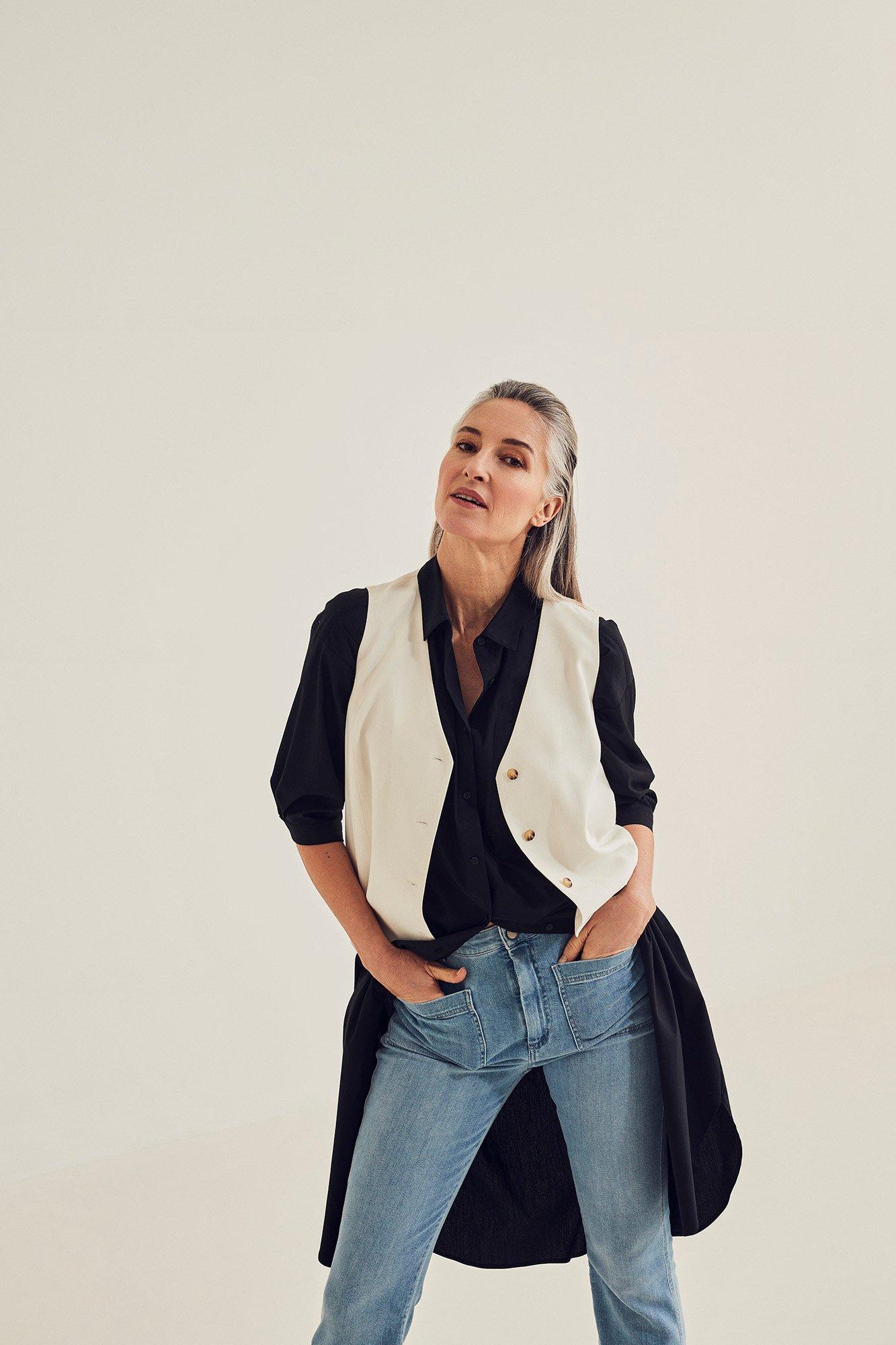 Blazers - Gilet en mélange lin