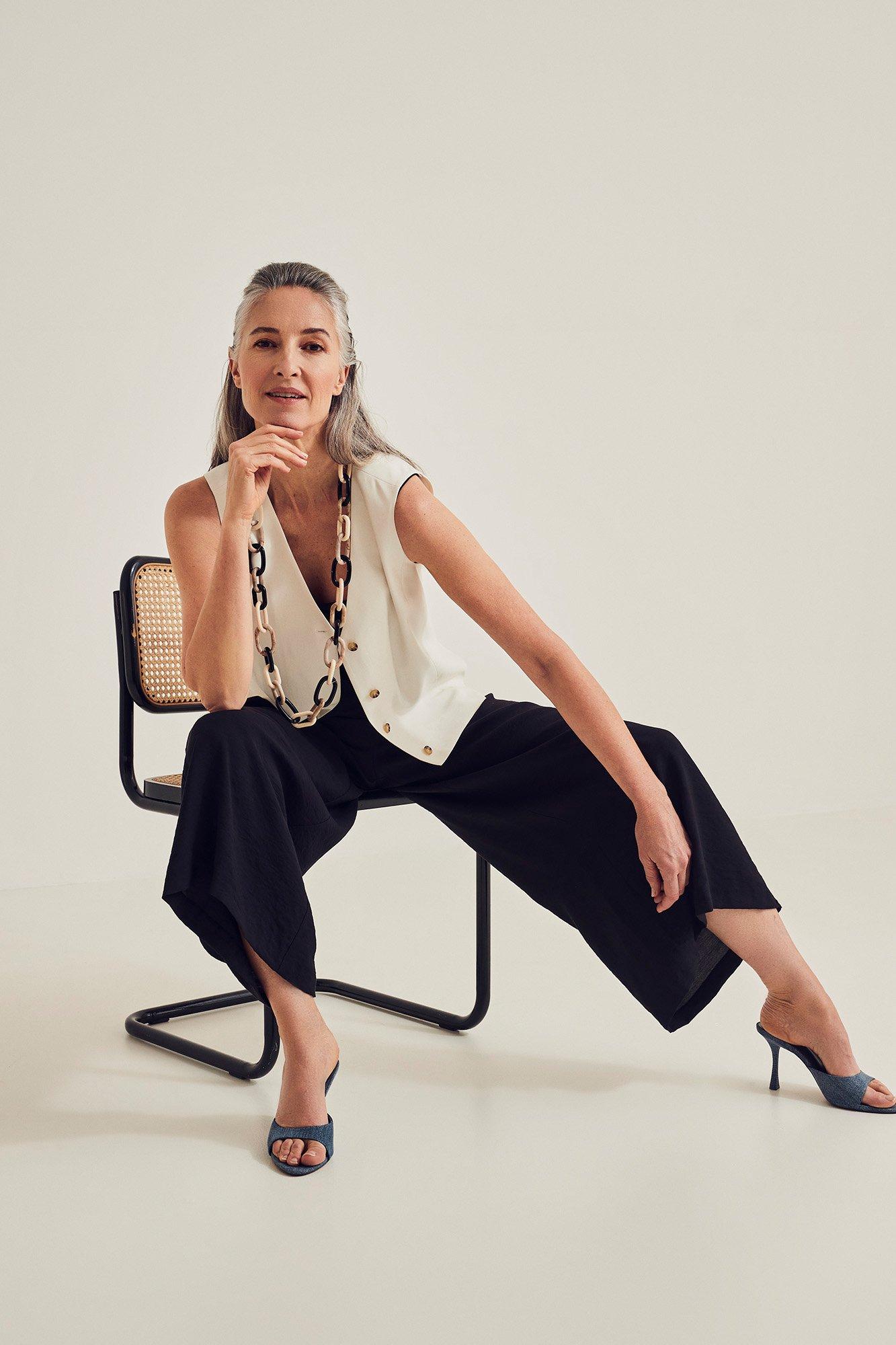 Blazers - Gilet en mélange lin