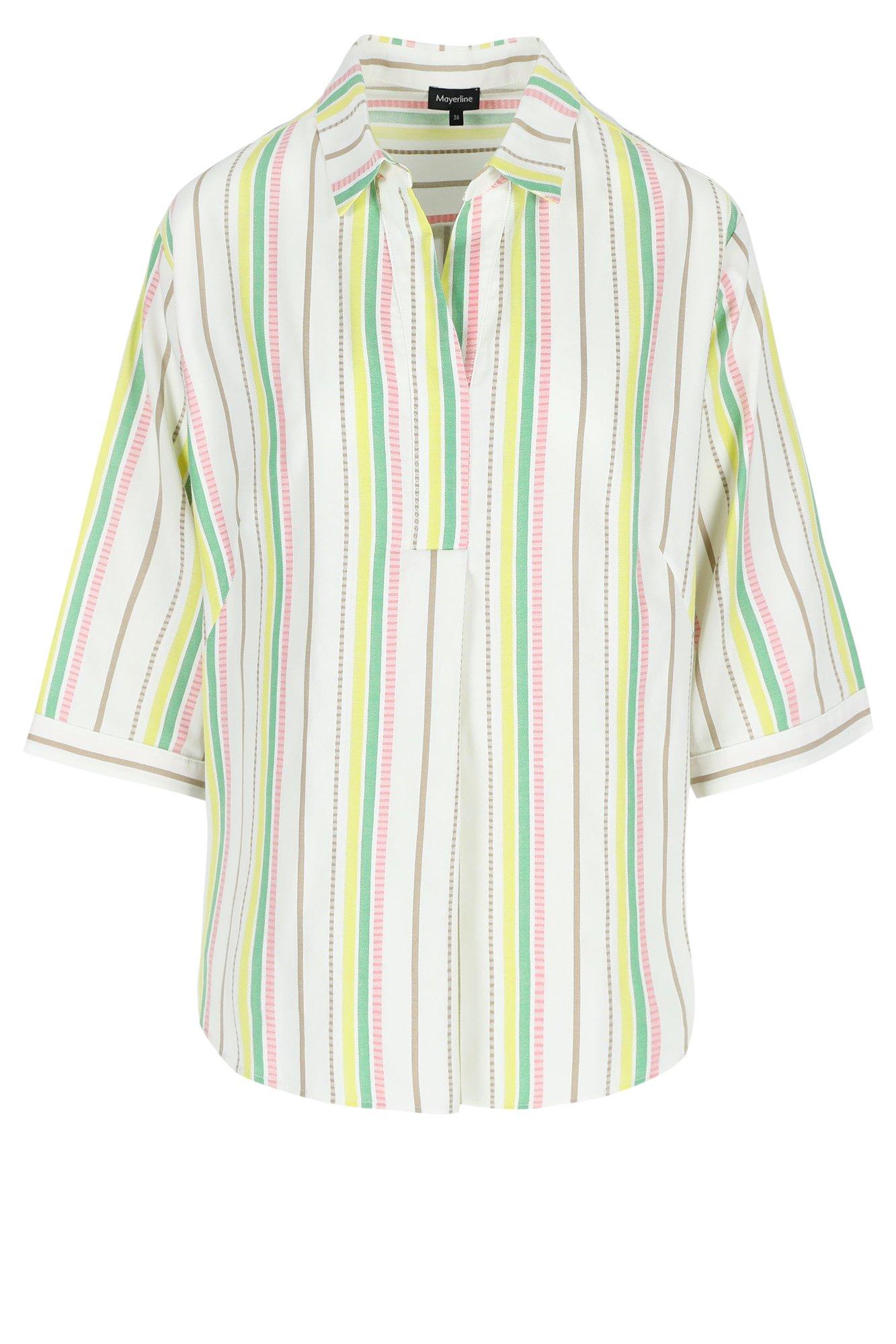 Chemises - Blouse tunique longe en mélange coton