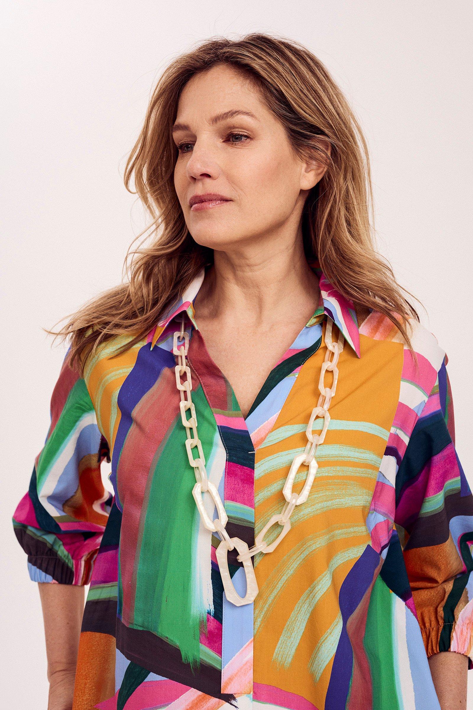 Robes - Robe imprimée en mélange coton