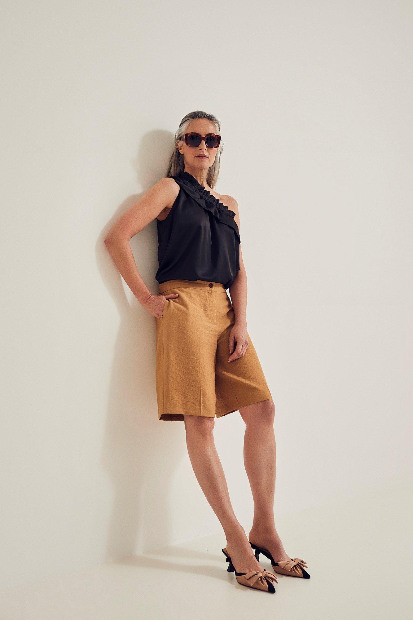 Sweatvest - Top asymétrique en satin