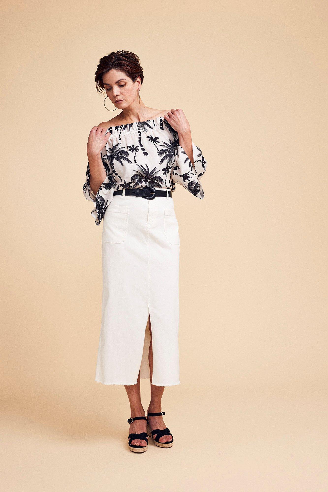 Chemises - Blouse épaules dénudées en coton