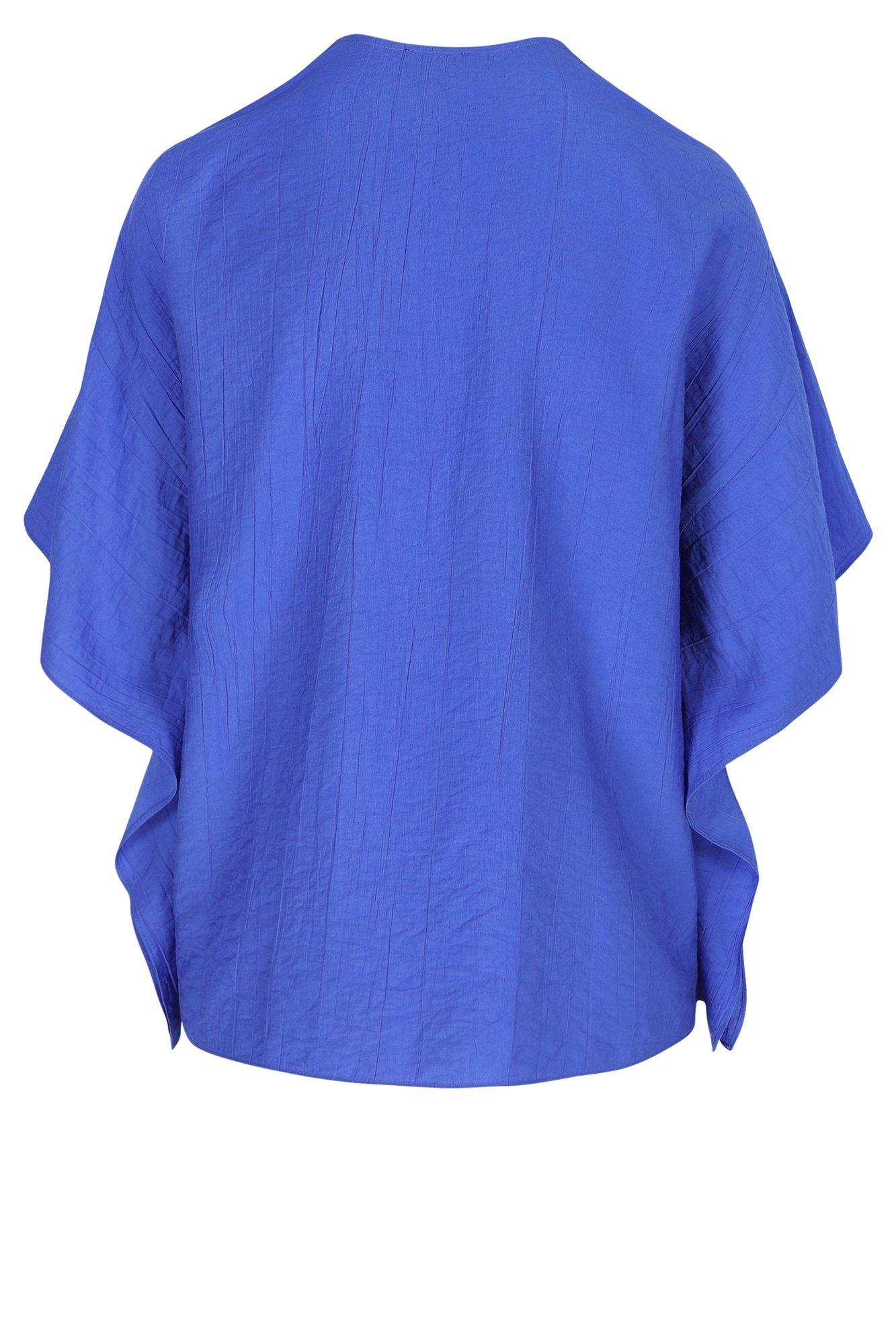 Hemden - Crinkle blouse met doorlopende mouw