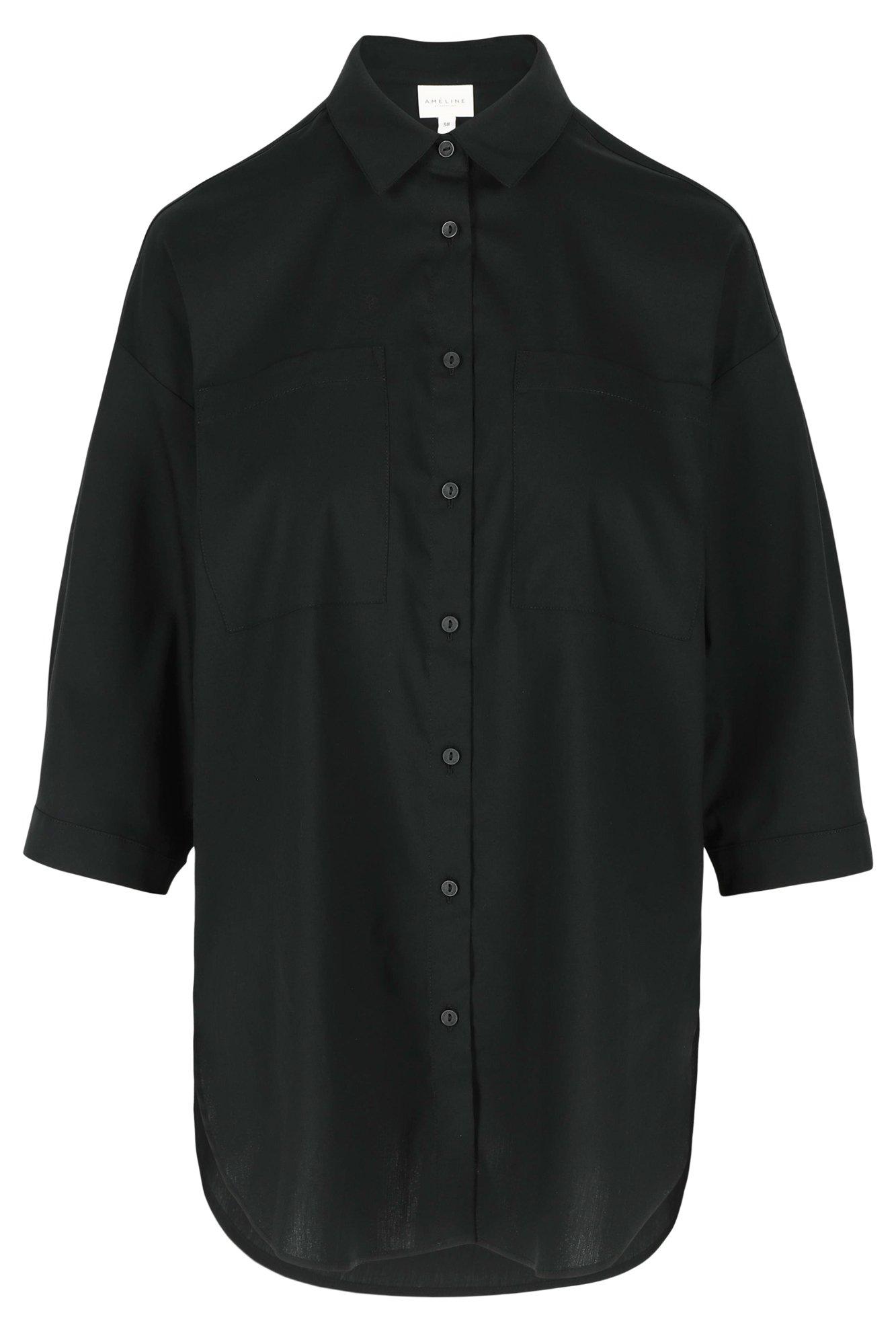 Hemden - Lange hemdblouse in katoenmix