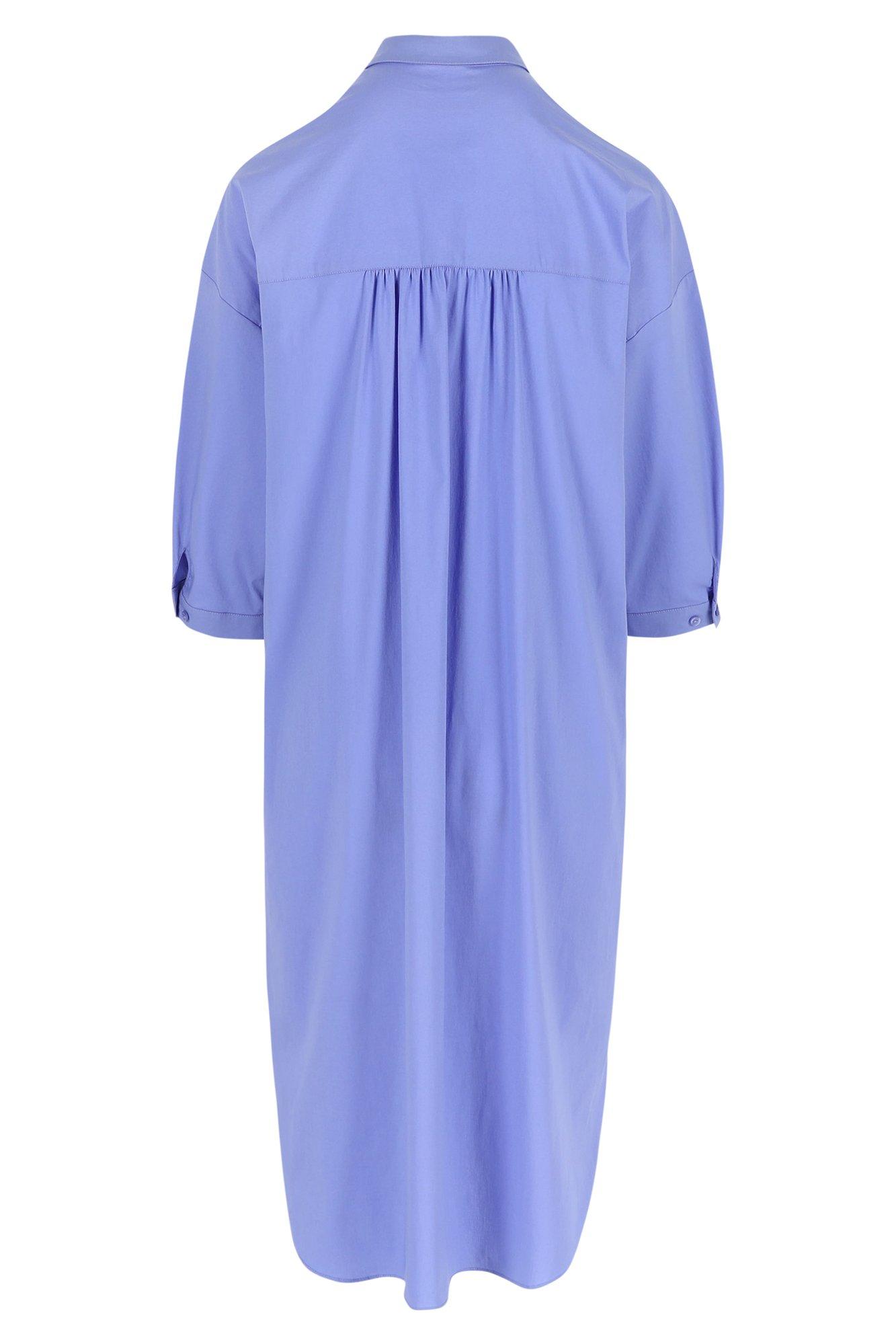 Robes - Robe chemise en popeline stretch