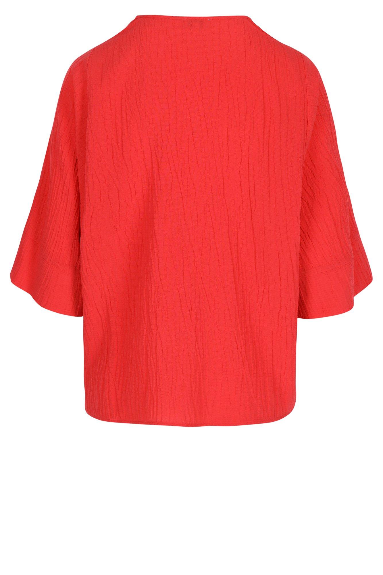 Chemises - Blouse boxy en tissu préfroissé