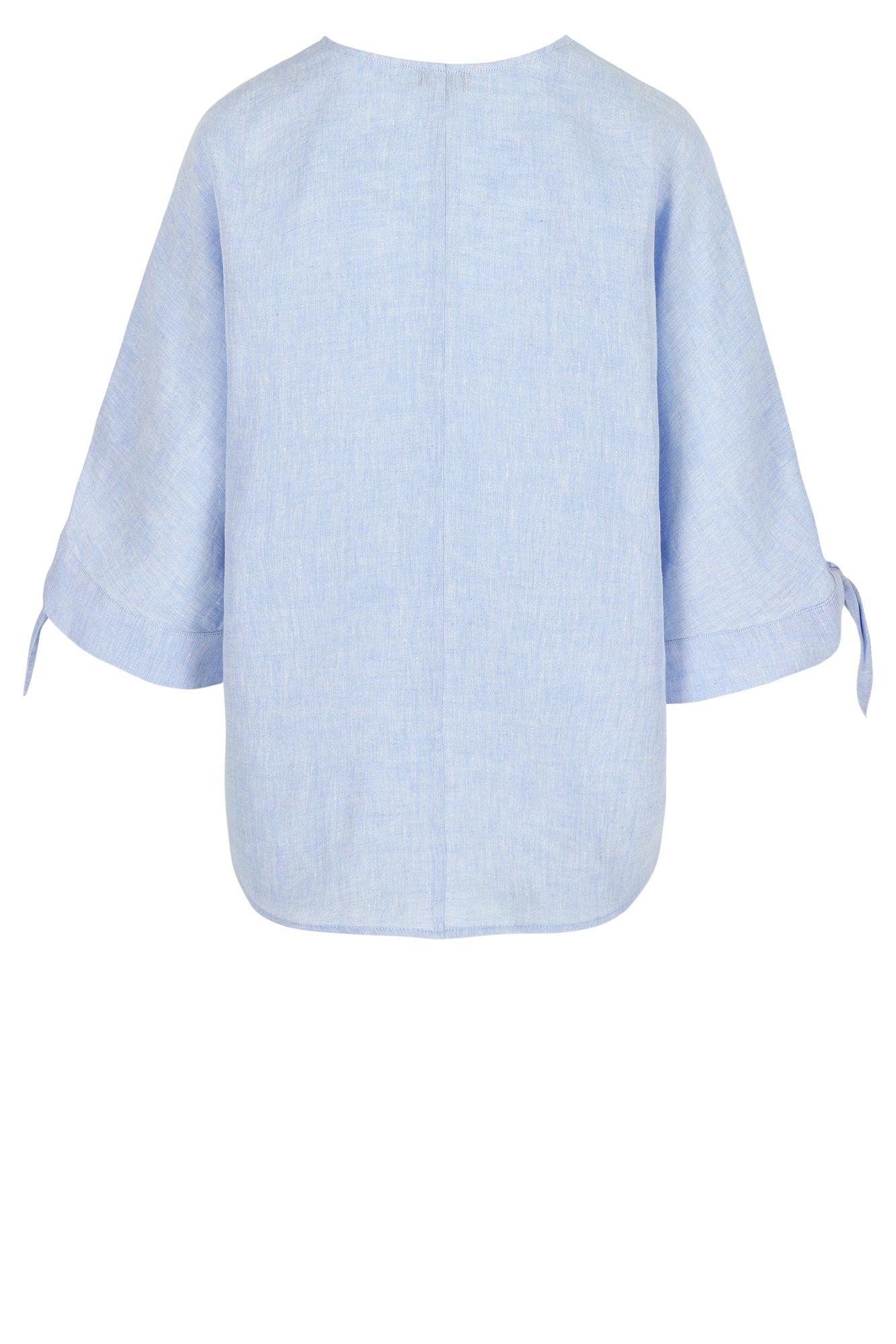 Hemden - Linnen blouse met vleermuismouwen