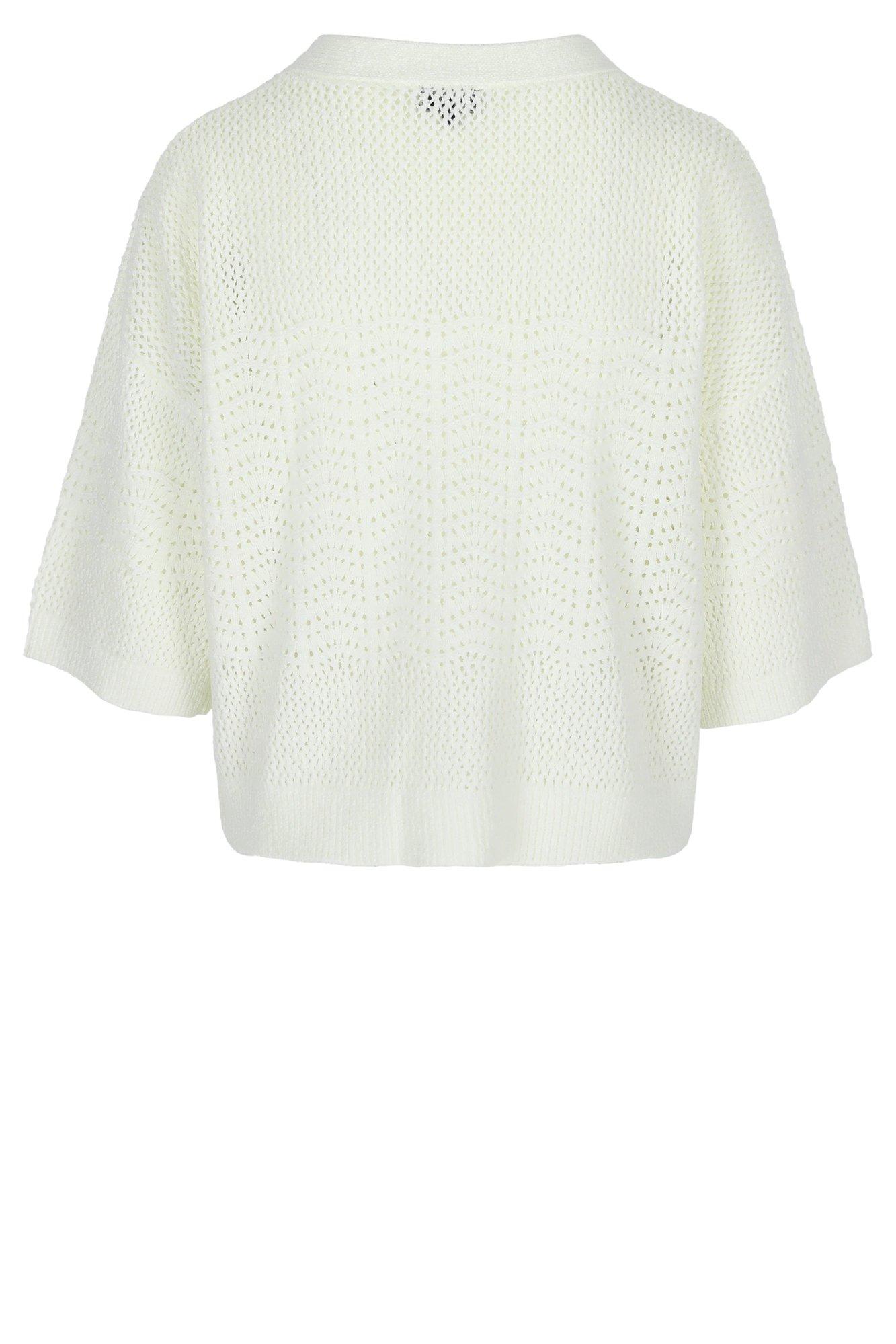 Cardigan - Korte cardigan in haakwerklook