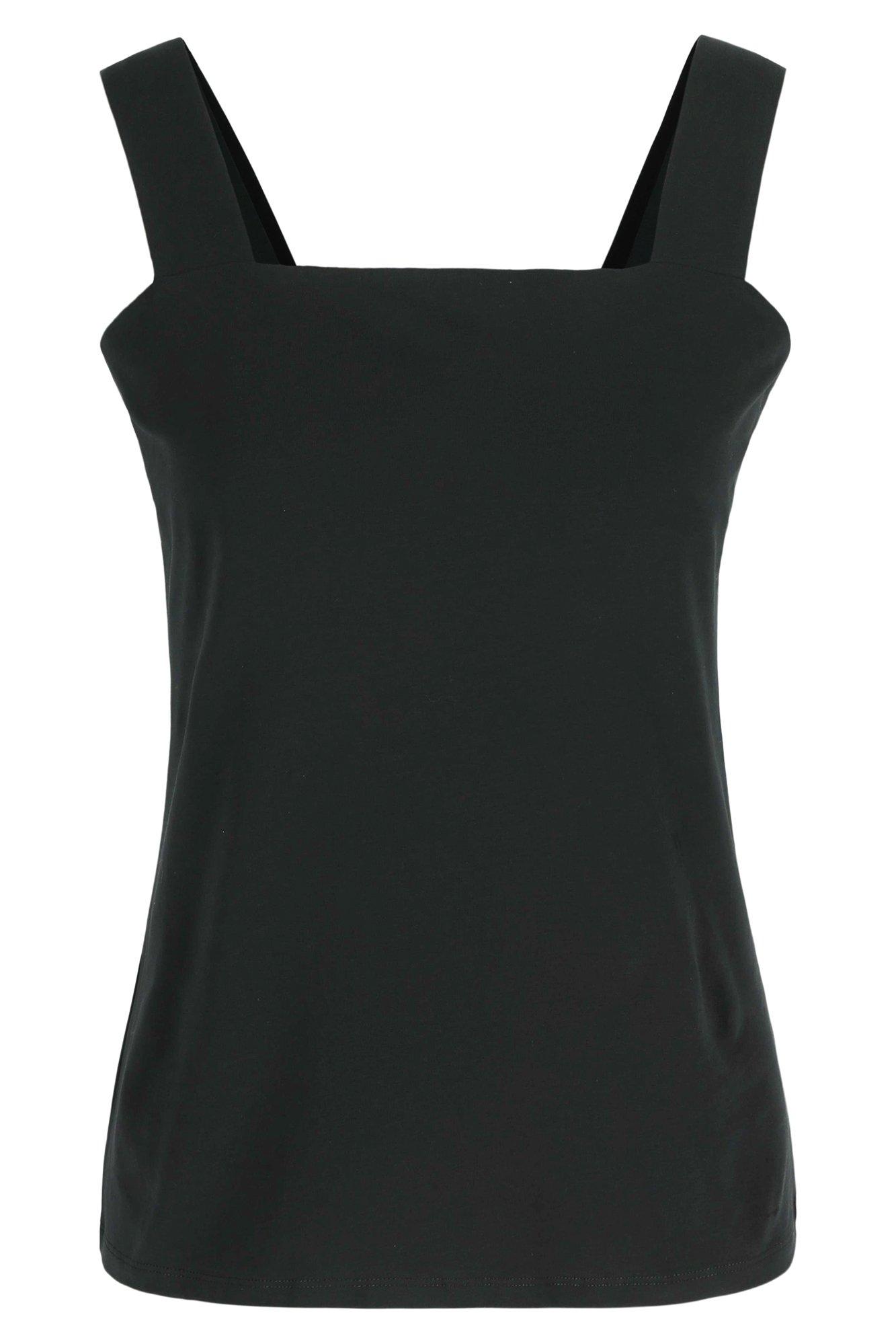 Jersey top met wijde schouderbanden - null - ame