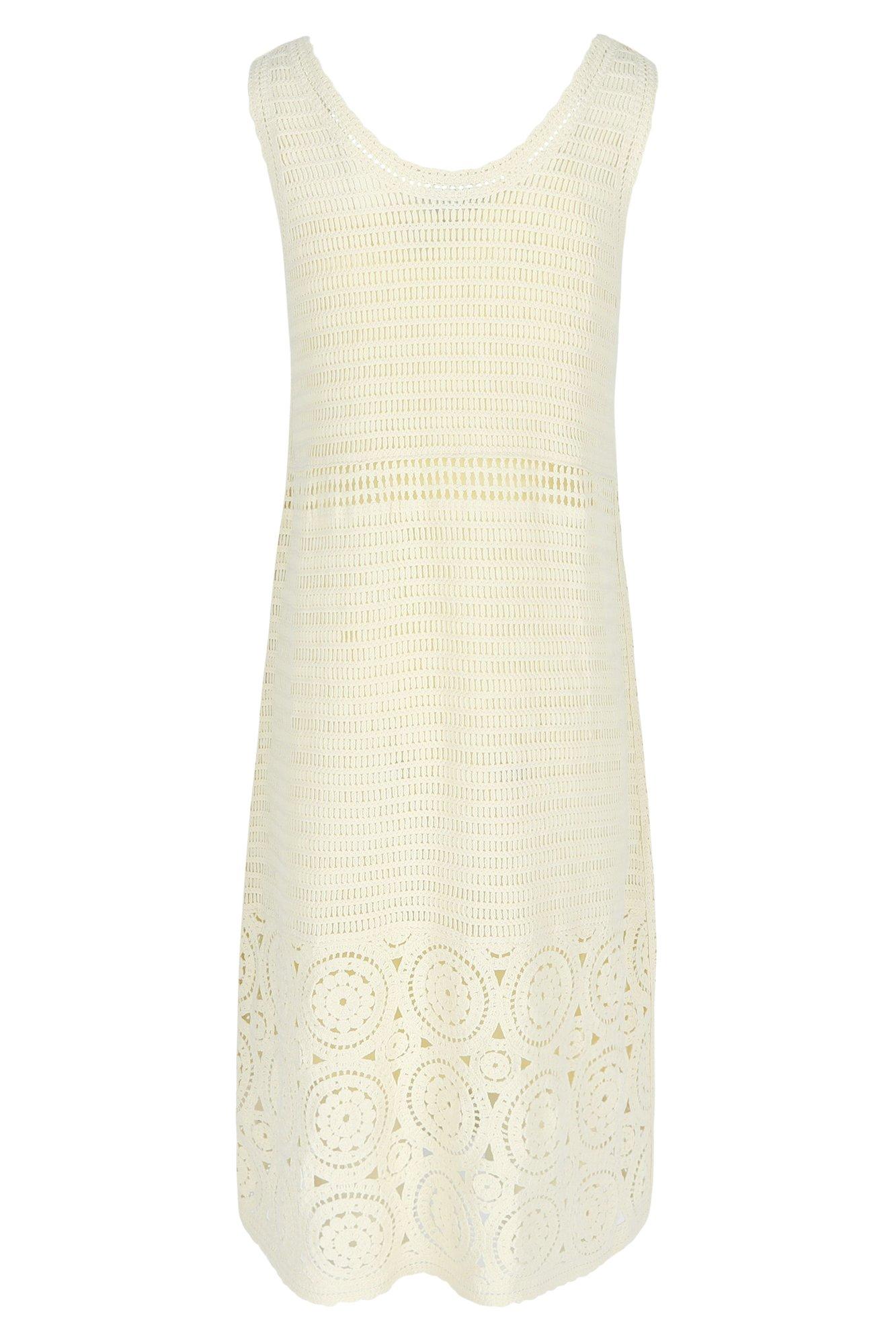 Robes - Robe crochetée mi-longue en coton