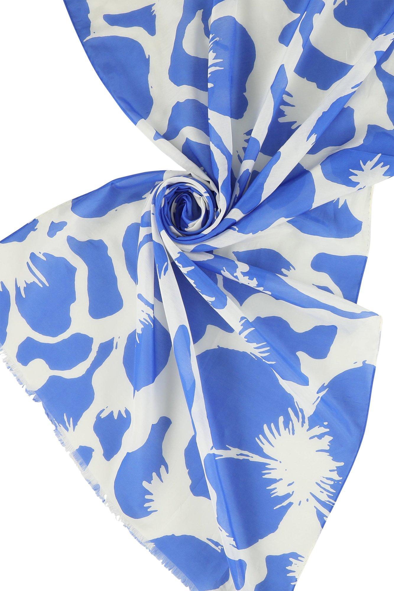 Babyspulletjes - Sjaal met print in zijde en katoen